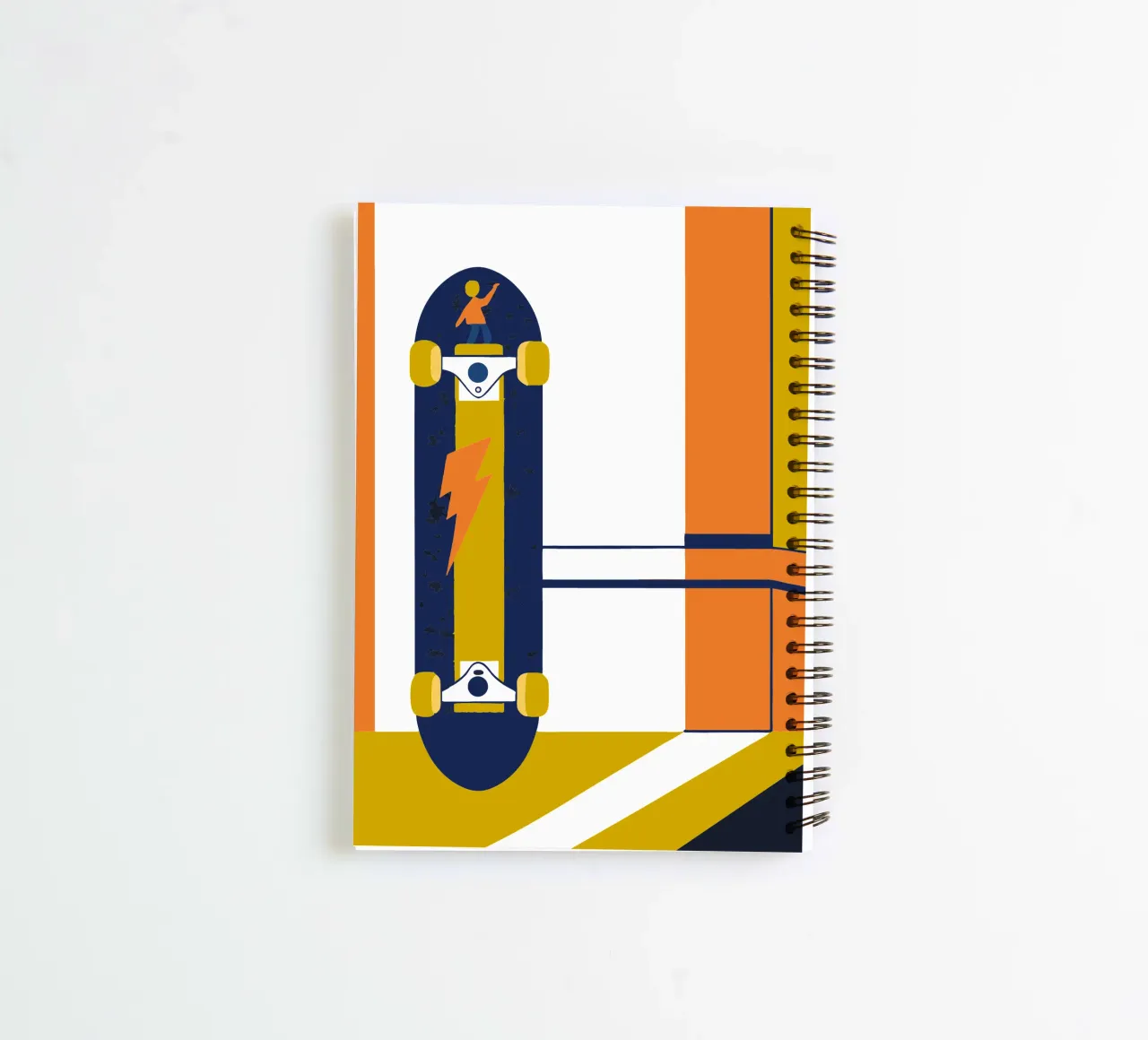 skateboard spiral notebook by TODAY'S SHOP