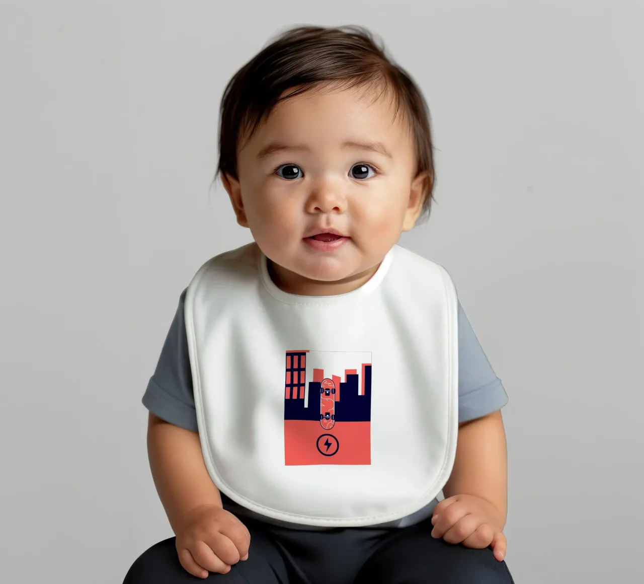 skateboard baby bib by TODAY'S SHOP
