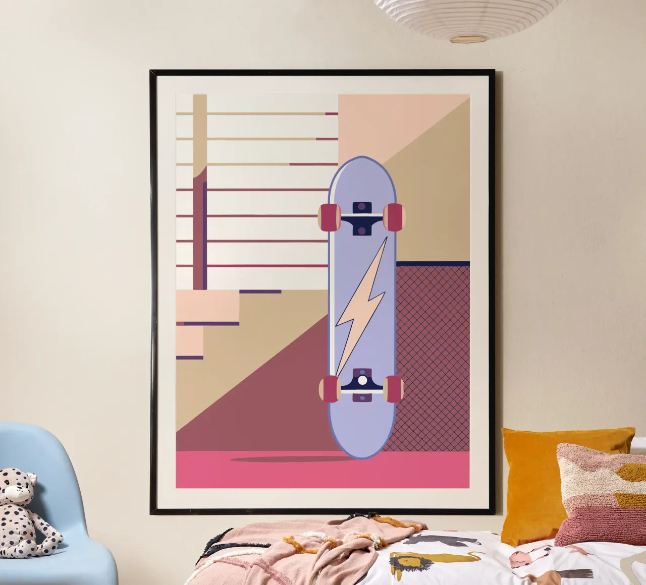 skateboard poster con telaio in alluminio da TODAY'S SHOP