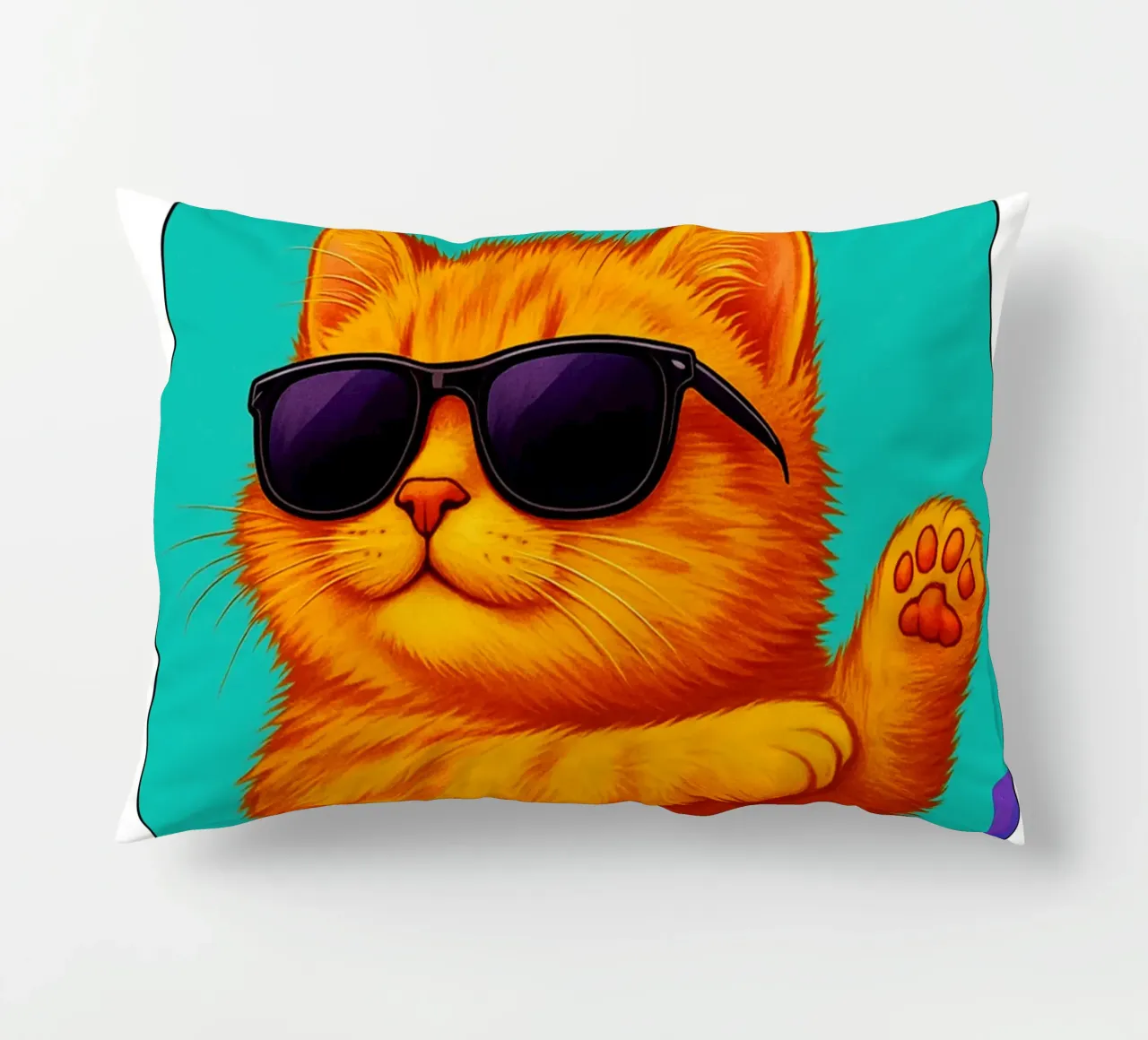 Lustige coole Katze Mehr Heiterkeit weniger Furcht Kunst Kissen von the gindils
