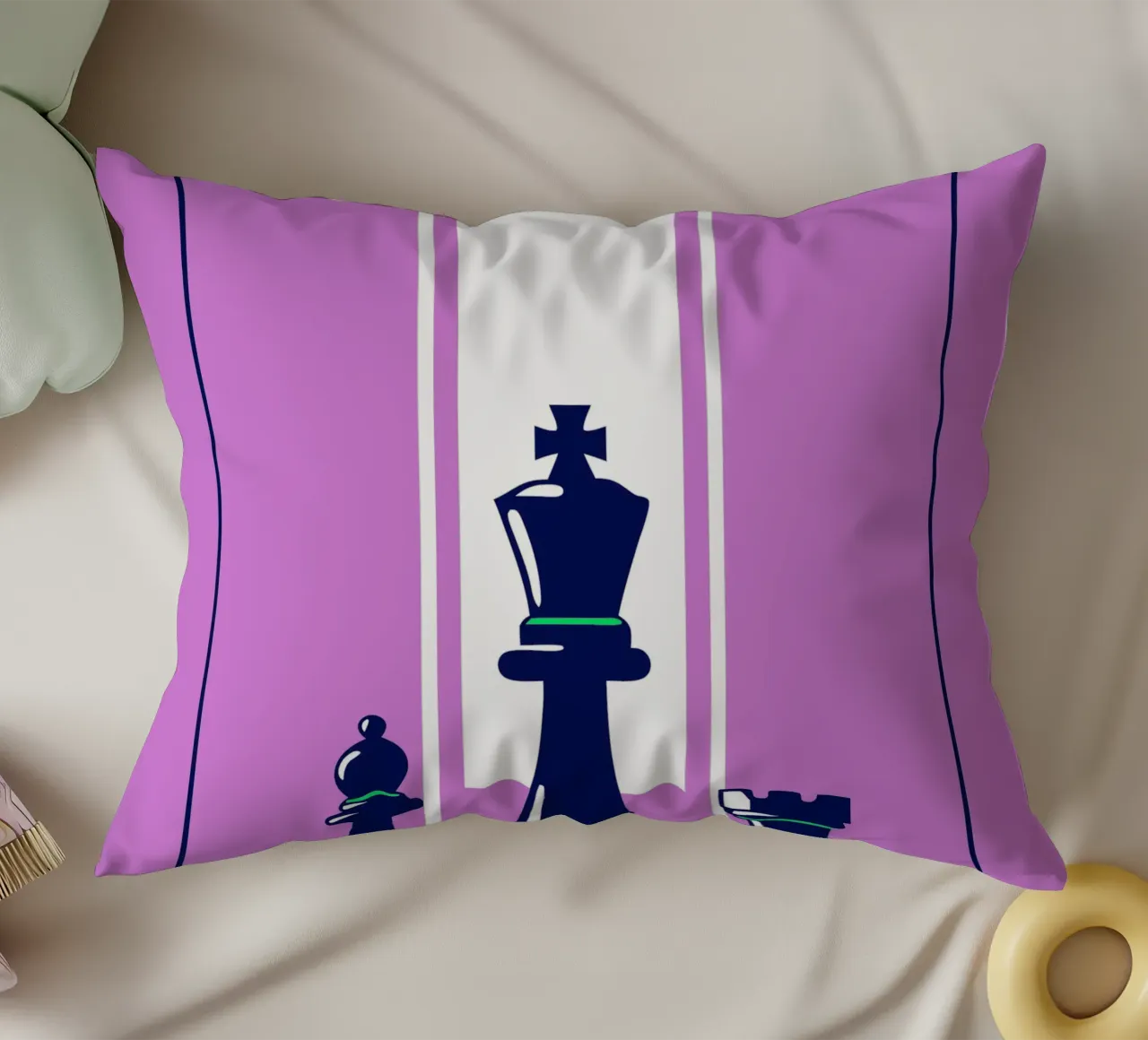 Scacchi viola cuscino da TODAY'S SHOP