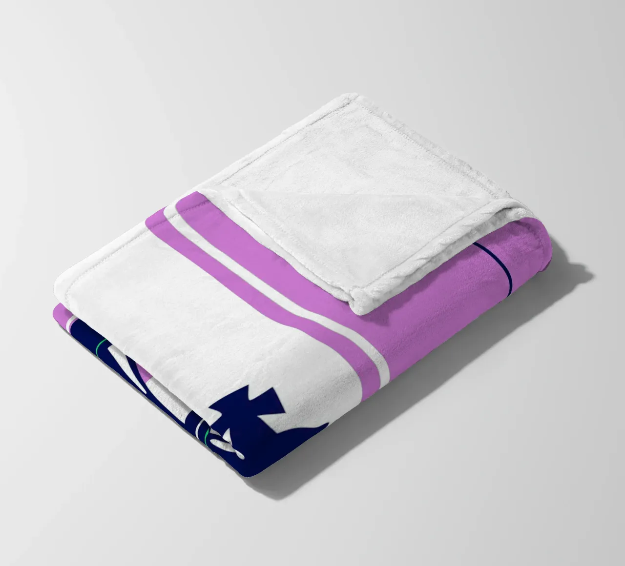 Scacchi viola coperta in pile da TODAY'S SHOP