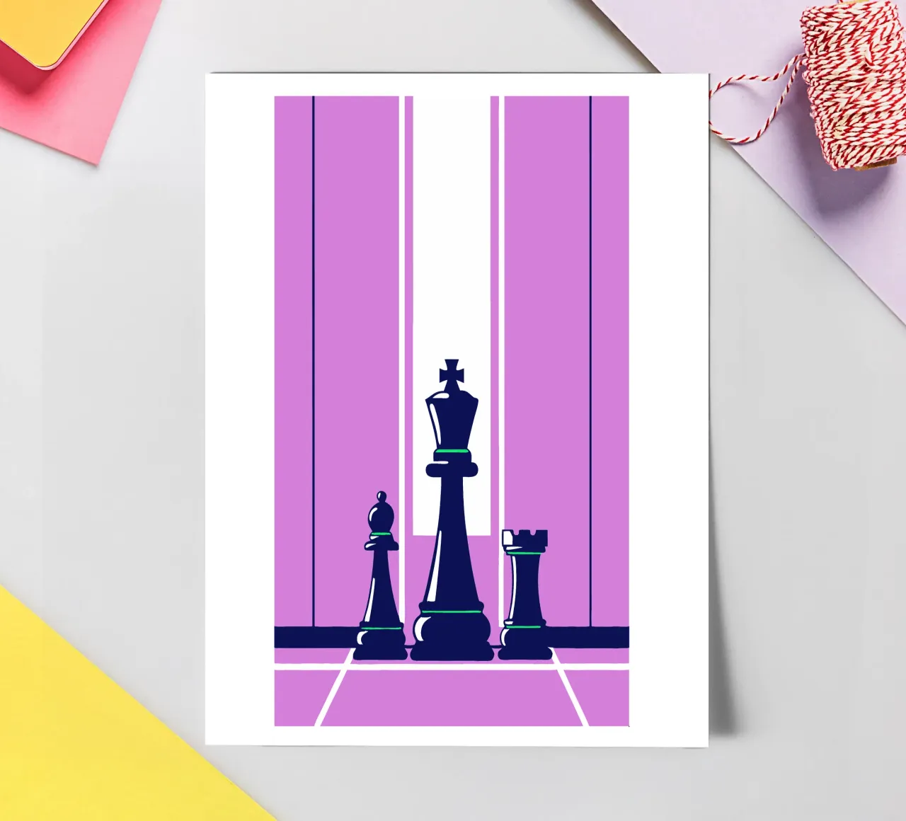 Échecs violets planche autocollant de TODAY'S SHOP