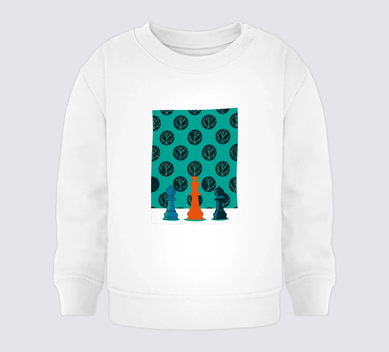 Re e pedone degli scacchi felpa neonato da TODAY'S SHOP