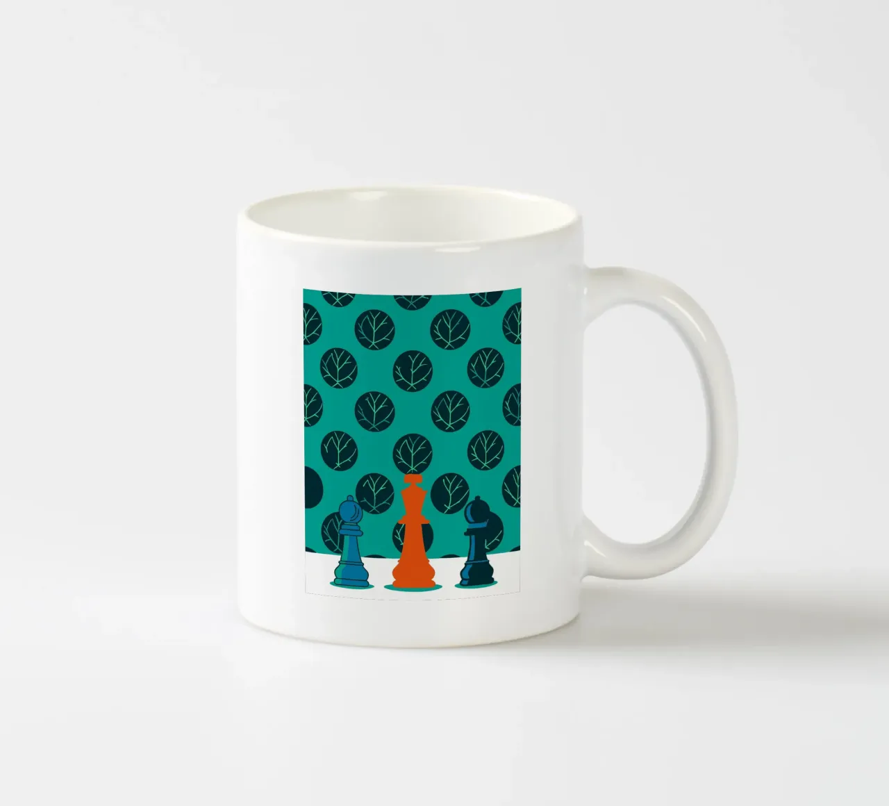 Re e pedone degli scacchi tazza in ceramica da TODAY'S SHOP