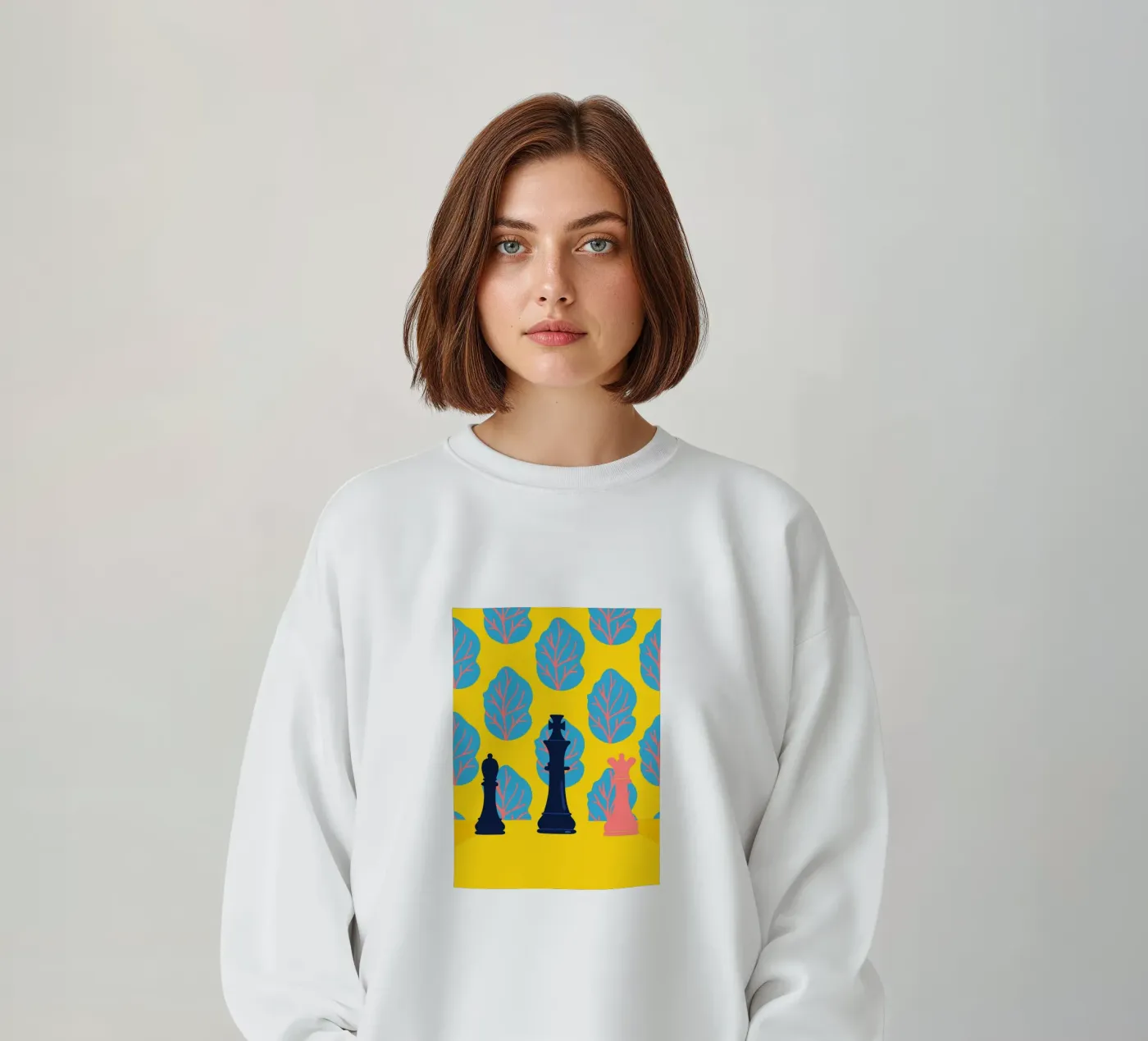 Schaakpatroon sweatshirt van TODAY'S SHOP