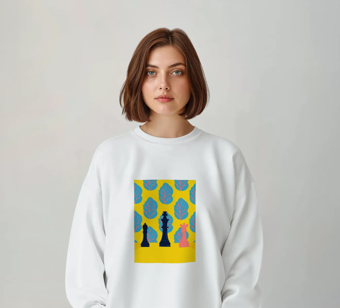 Chess Pattern felpa da TODAY'S SHOP