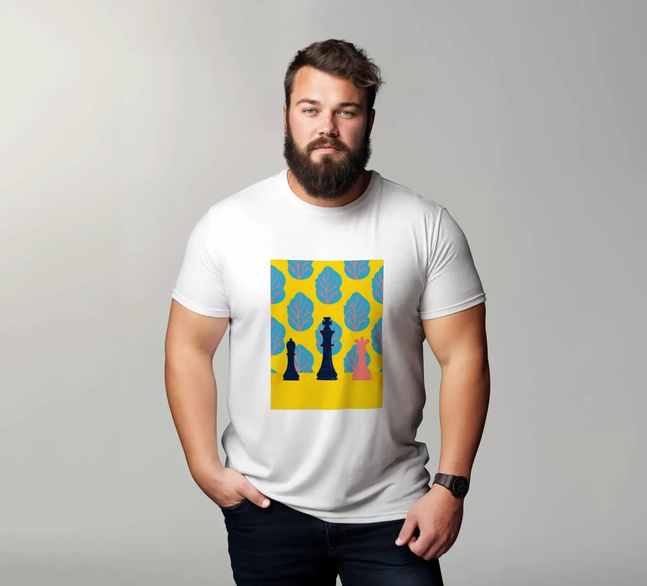 Modello a scacchi t-shirt da TODAY'S SHOP