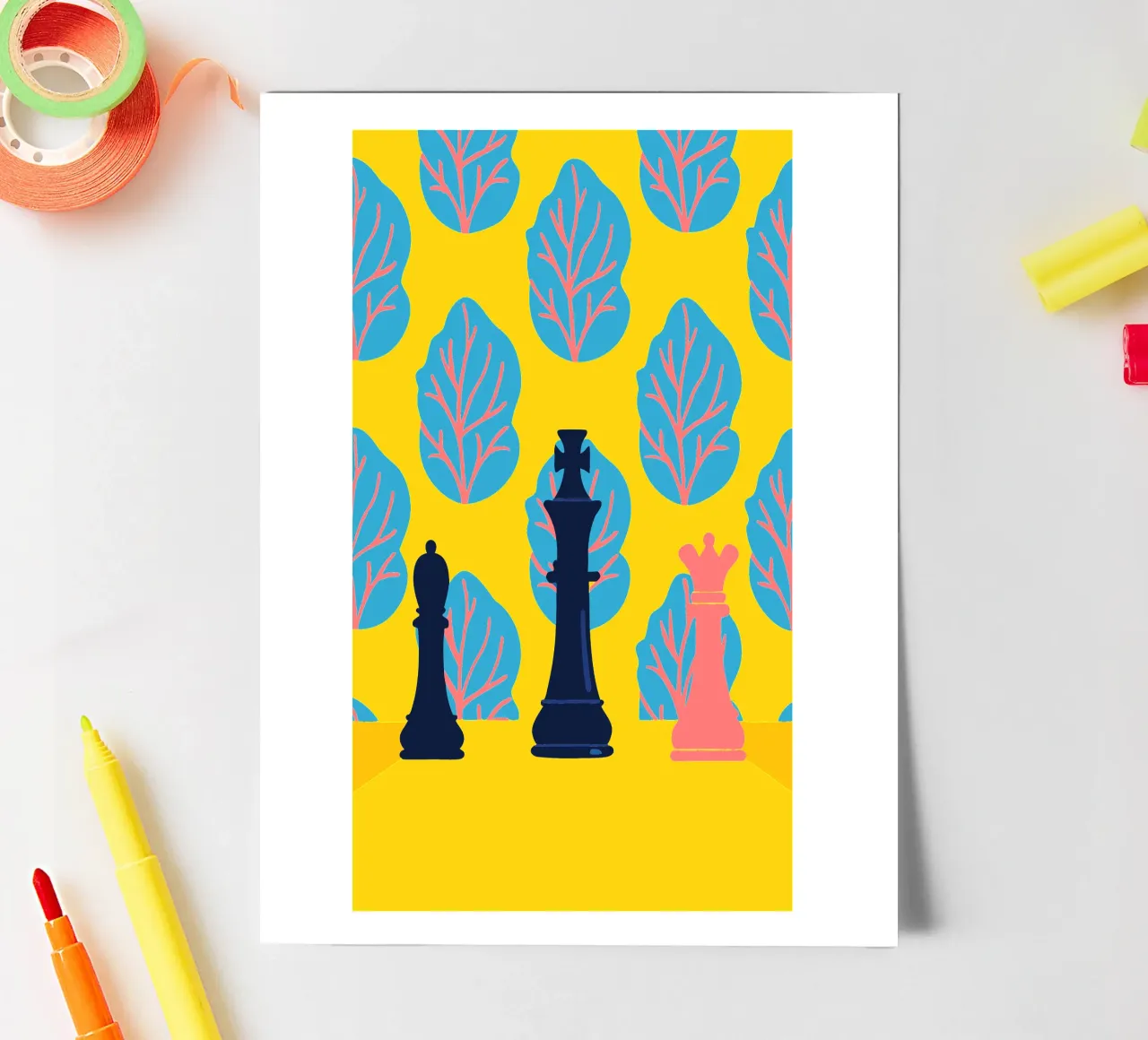 Chess Pattern sticker sheet by TODAY'S SHOP