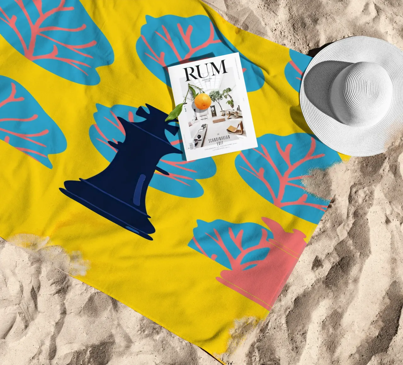 Chess Pattern beach towel by TODAY'S SHOP