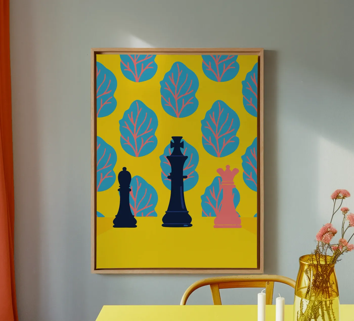 Chess Pattern canvas van TODAY'S SHOP