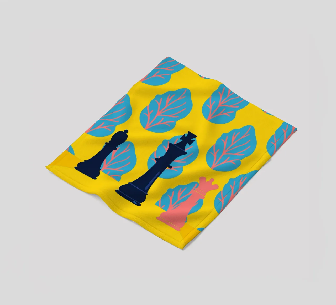 Chess Pattern fleece blanket by TODAY'S SHOP