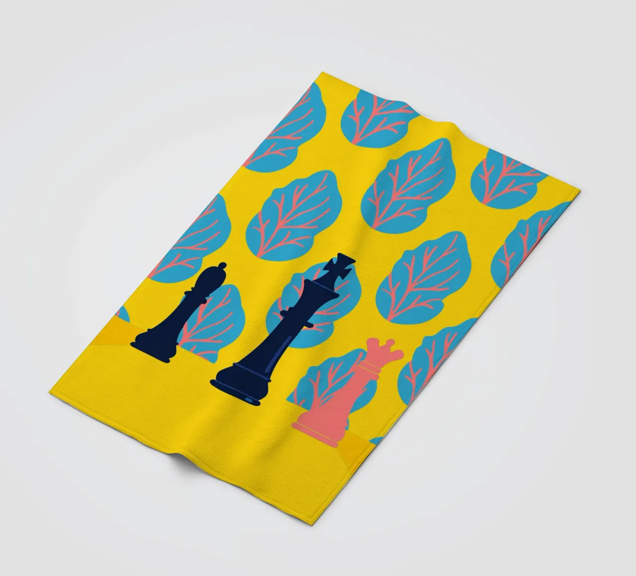 Chess Pattern fleece blanket by TODAY'S SHOP