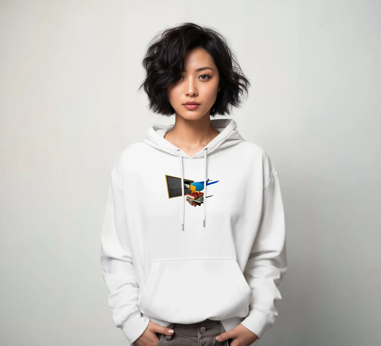 Repeat (Wordless) felpa con cappuccio da Rob Art | Illustration