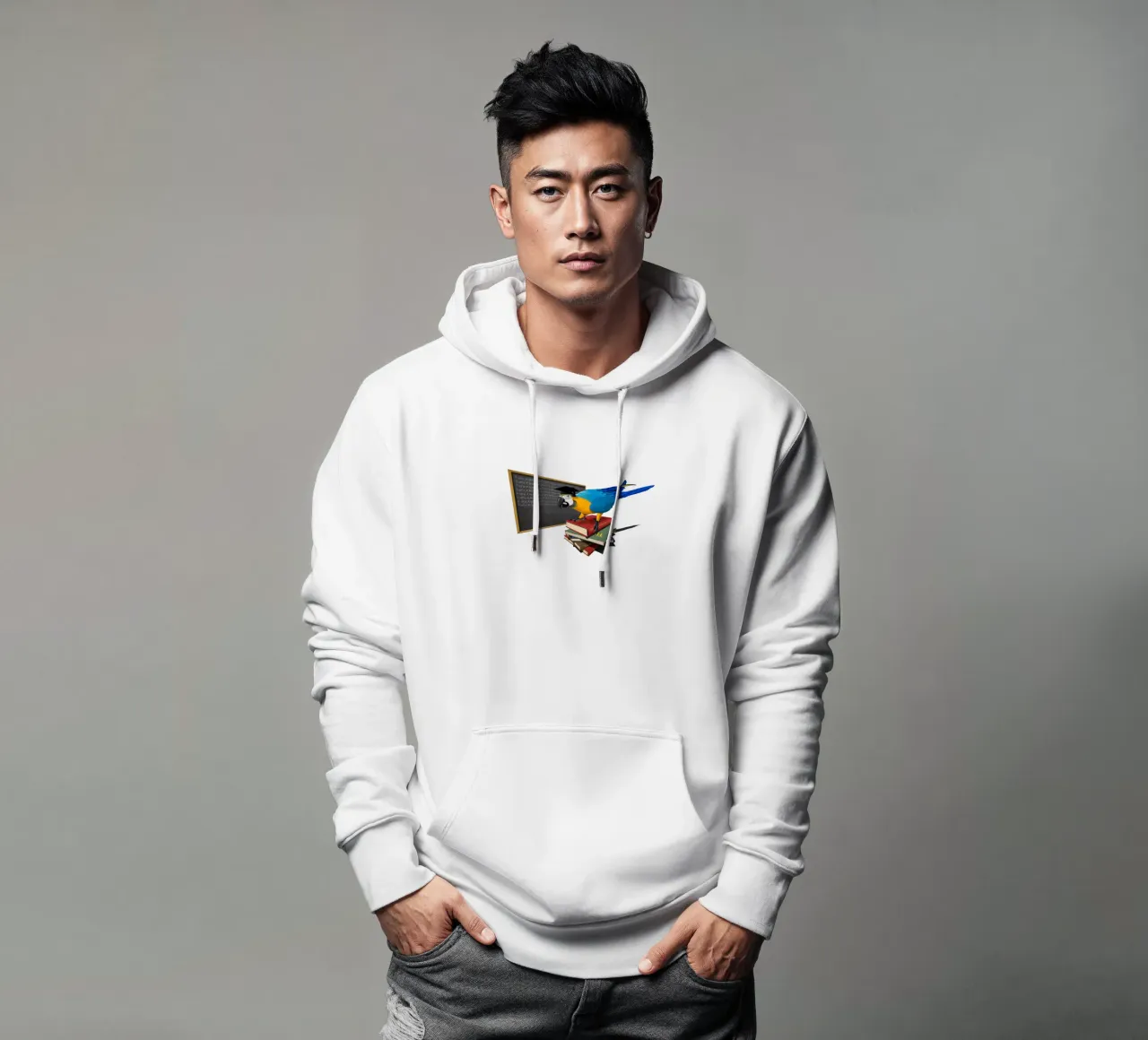 Repeat (Wordless) felpa con cappuccio da Rob Art | Illustration