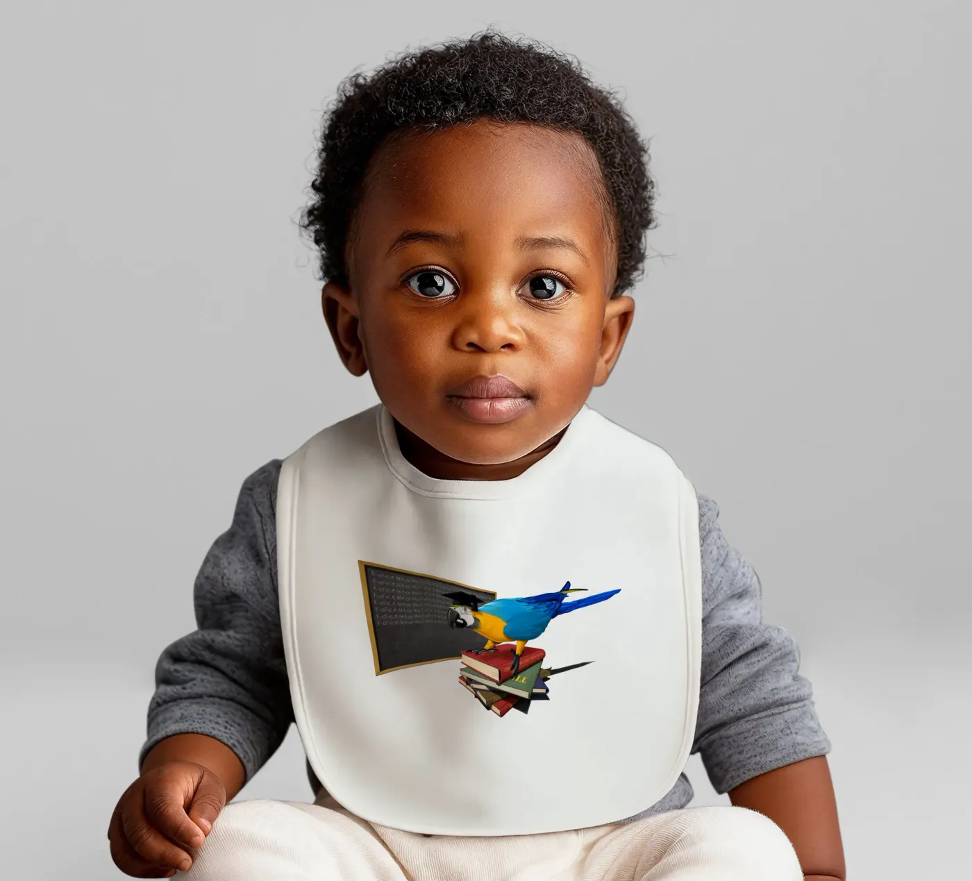 Repeat (Wordless) baby slabbetje van Rob Art | Illustration