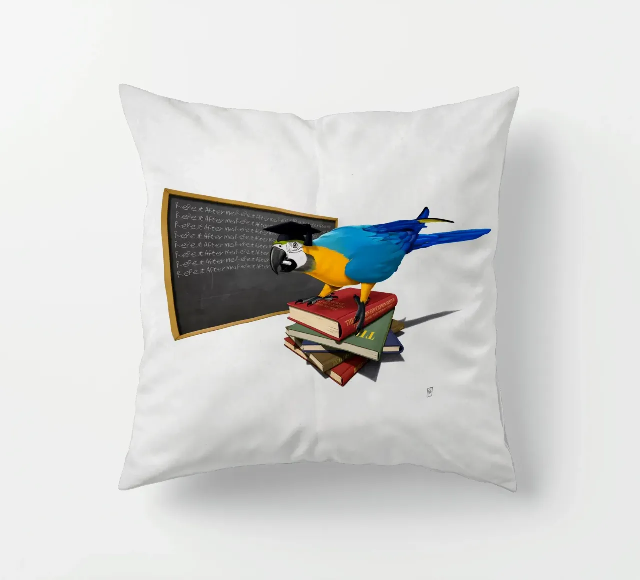 Repeat (Wordless) cuscino da Rob Art | Illustration