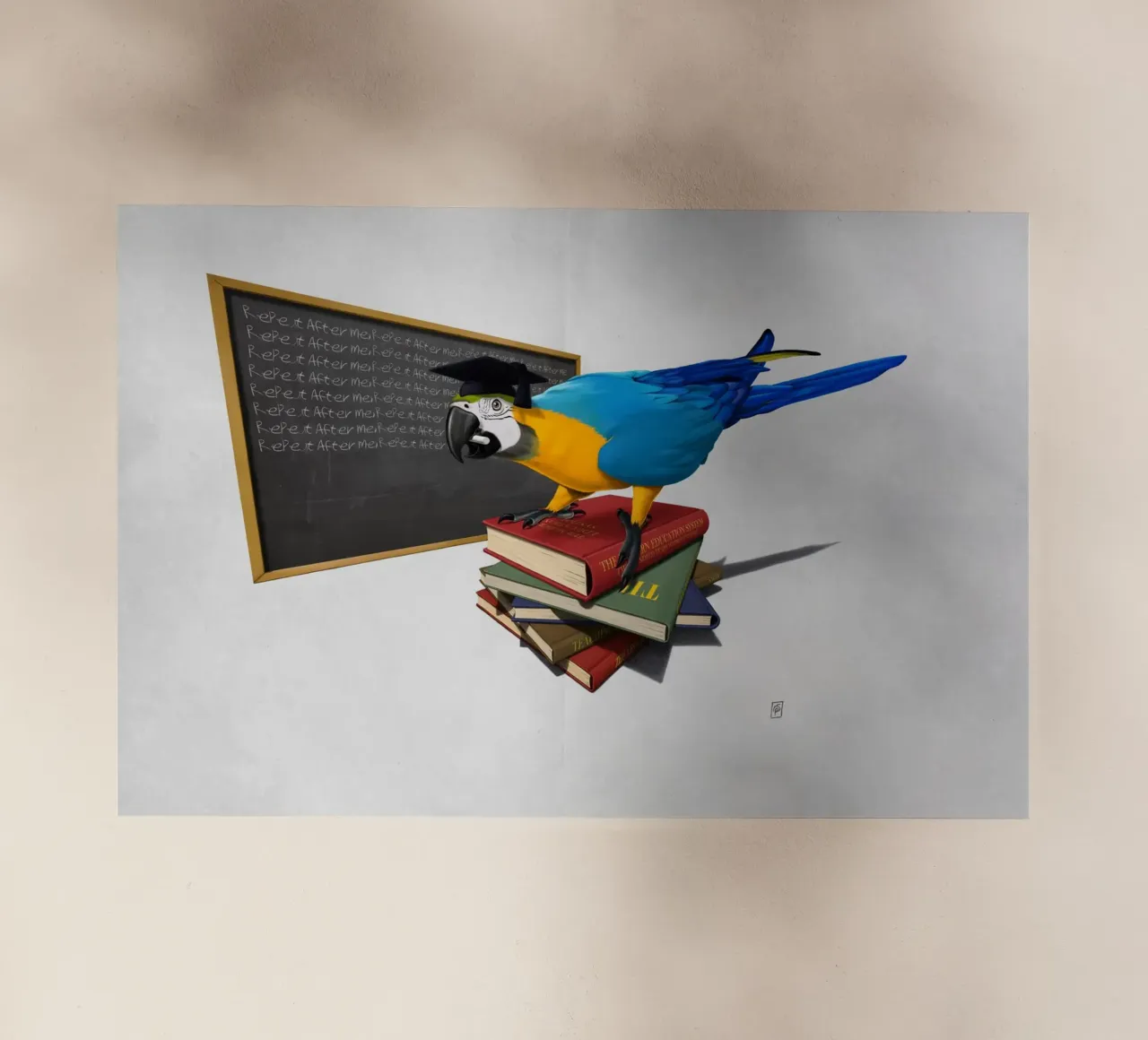 Repeat (Wordless) pellicola backlit da Rob Art | Illustration