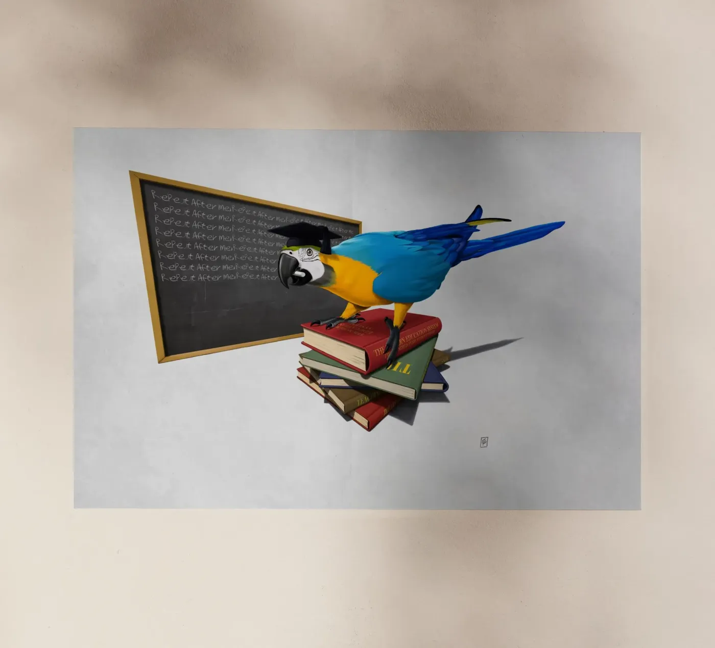 Repeat (Wordless) backlit film by Rob Art | Illustration