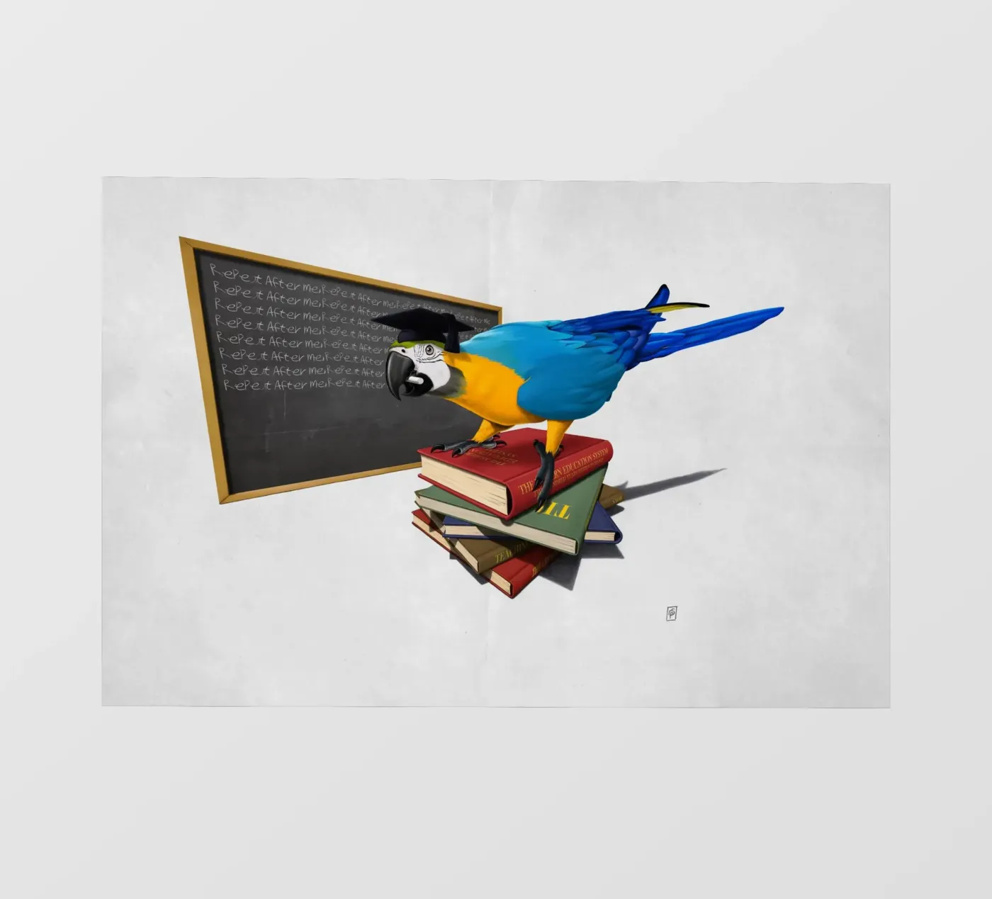 Repeat (Wordless) backlit film by Rob Art | Illustration