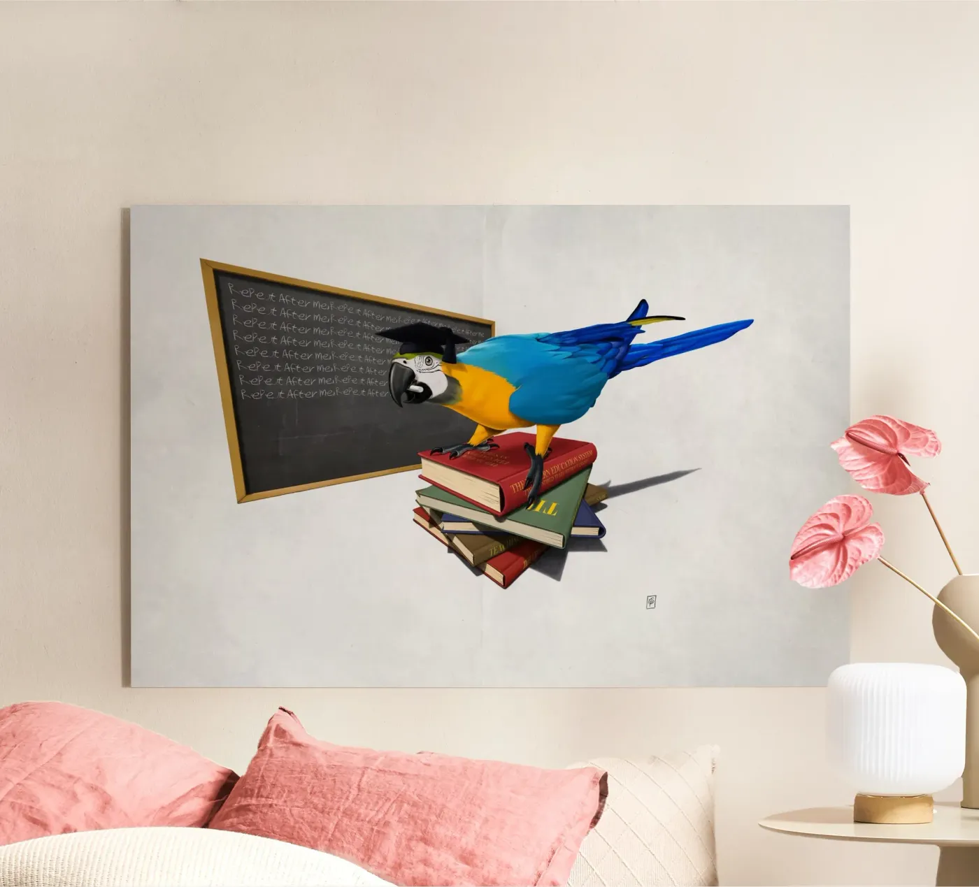 Repeat (Wordless) plexiglass da Rob Art | Illustration