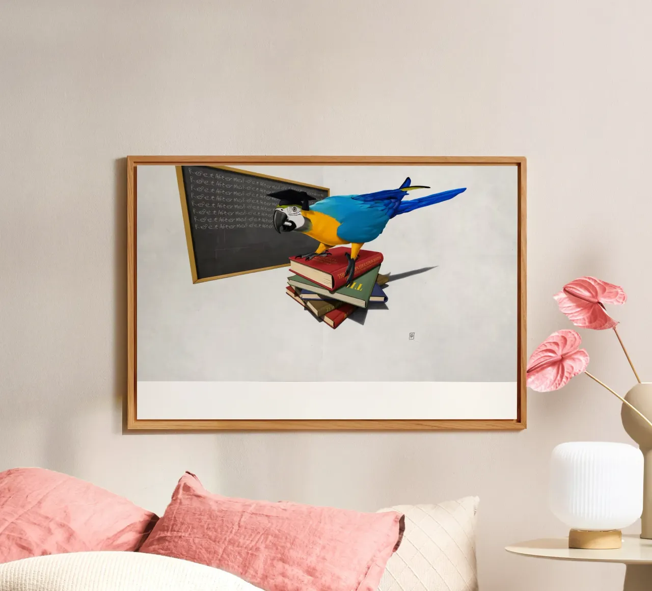 Repeat (Wordless) alluminio dibond da Rob Art | Illustration