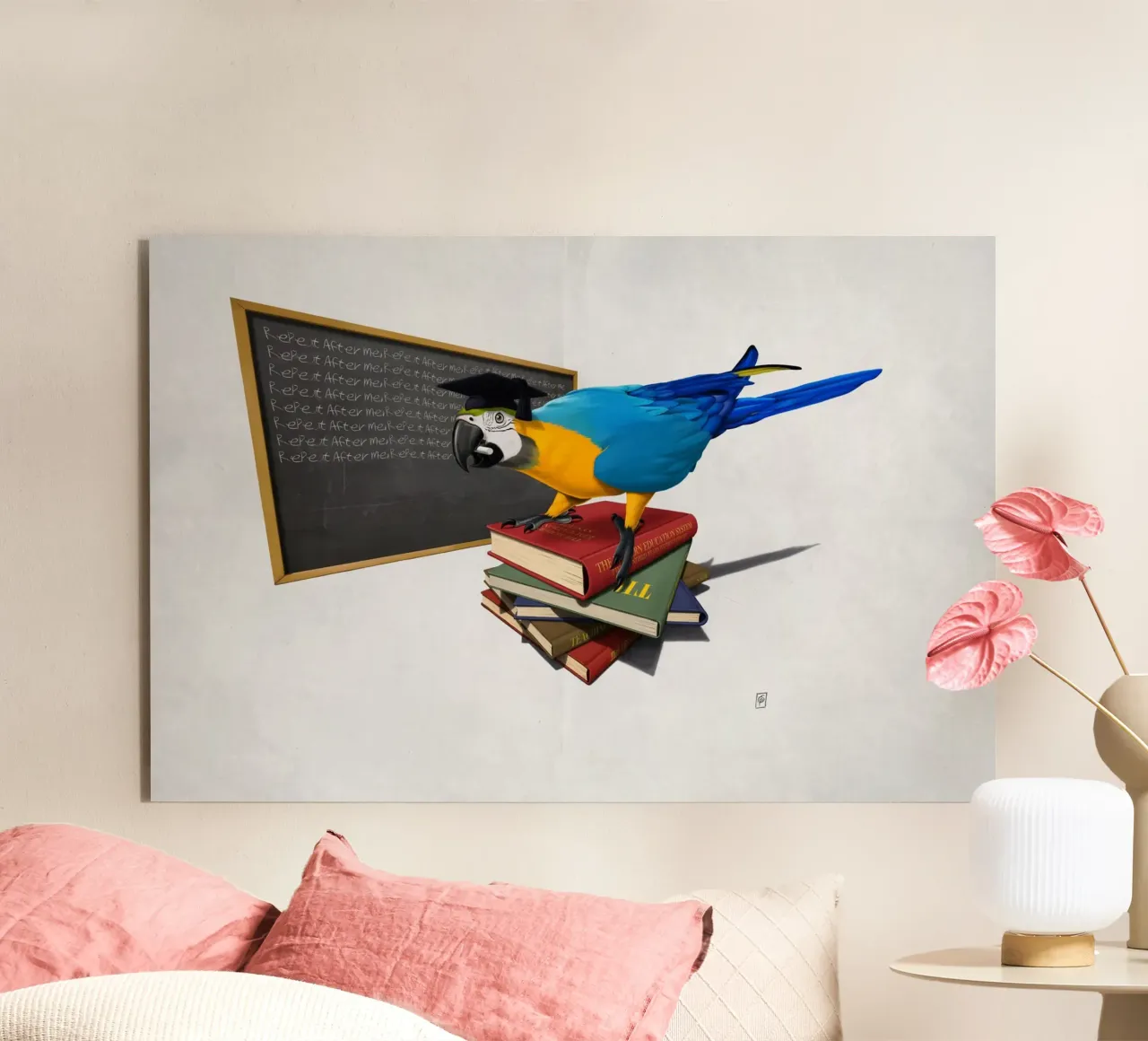 Repeat (Wordless) alluminio dibond da Rob Art | Illustration