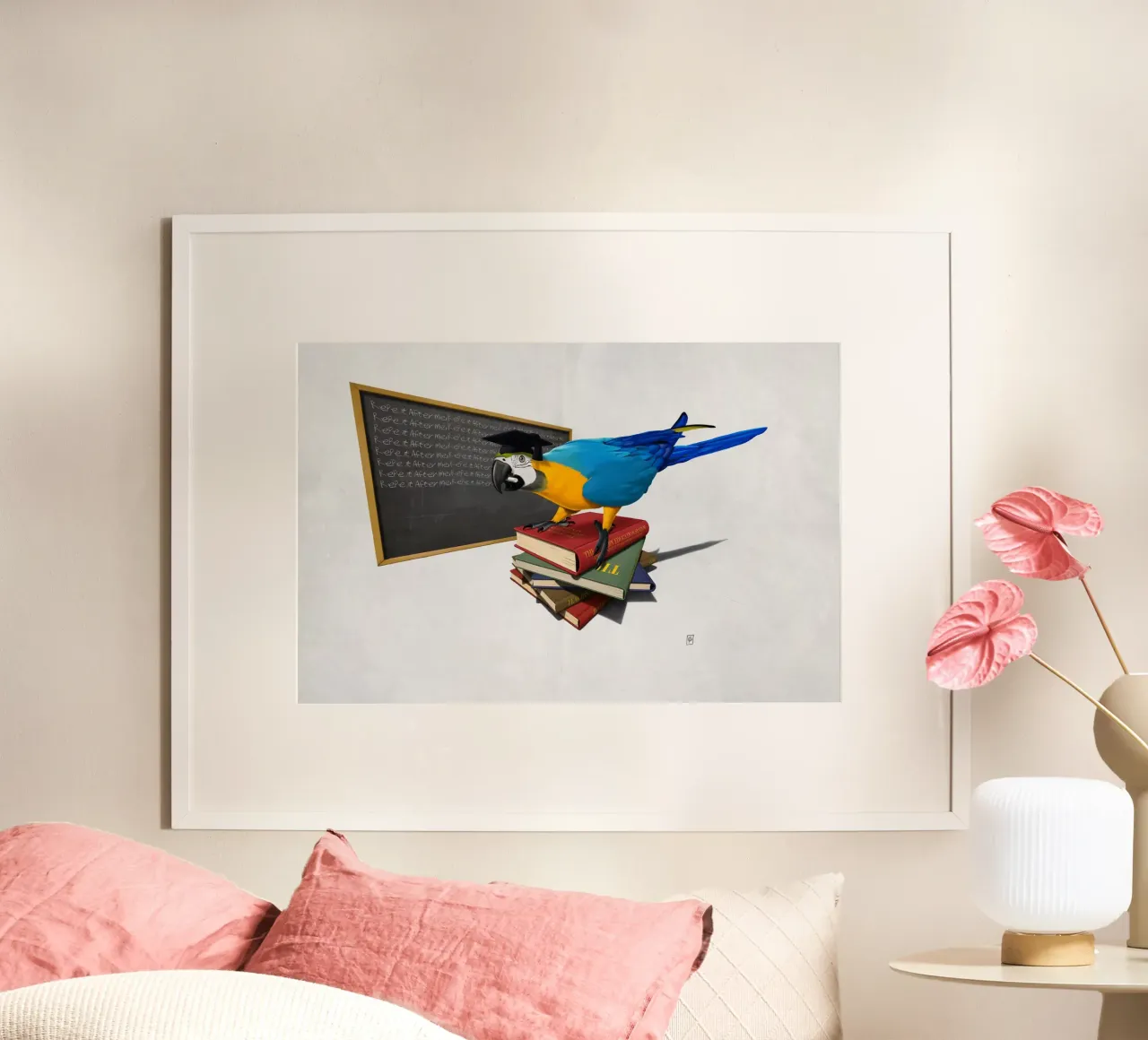 Repeat (Wordless) poster con telaio in plastica da Rob Art | Illustration