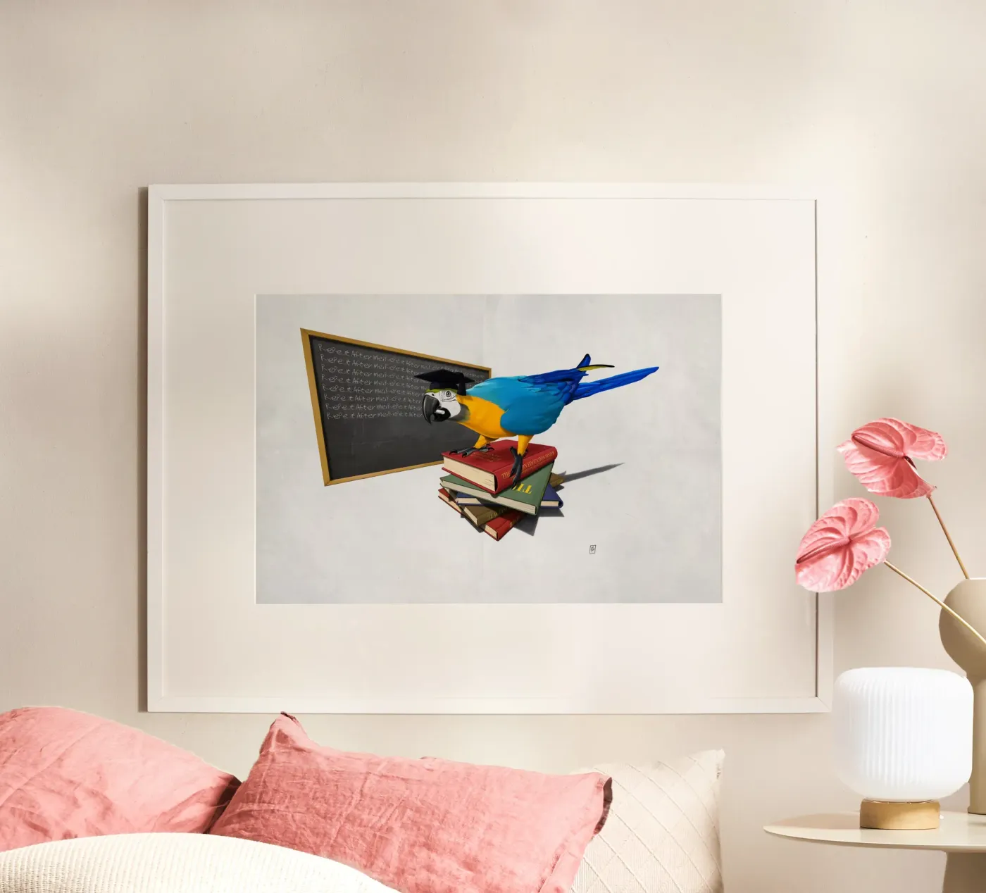 Repeat (Wordless) poster van Rob Art | Illustration