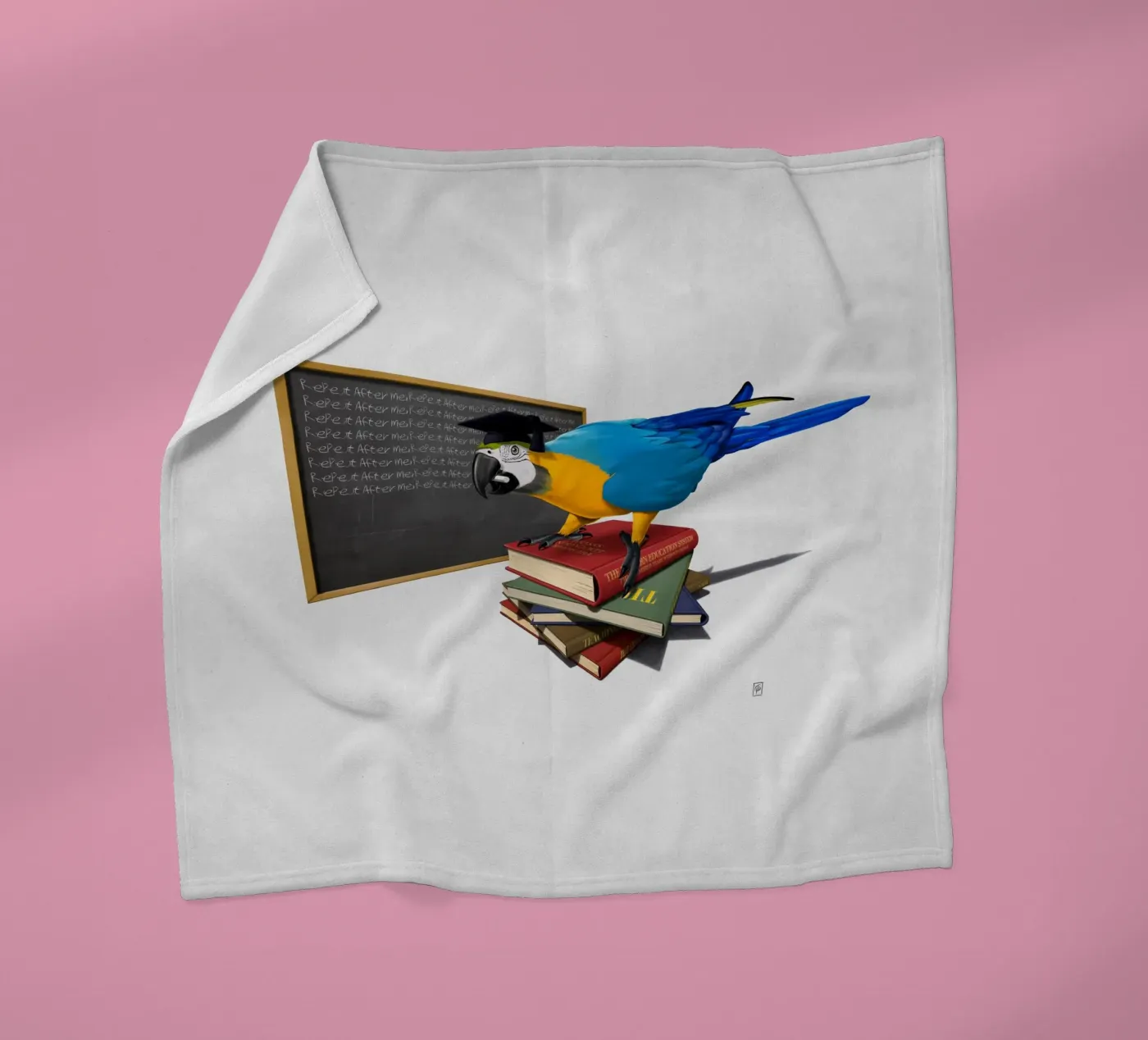 Repeat (Wordless) Fleecedecke von Rob Art | Illustration