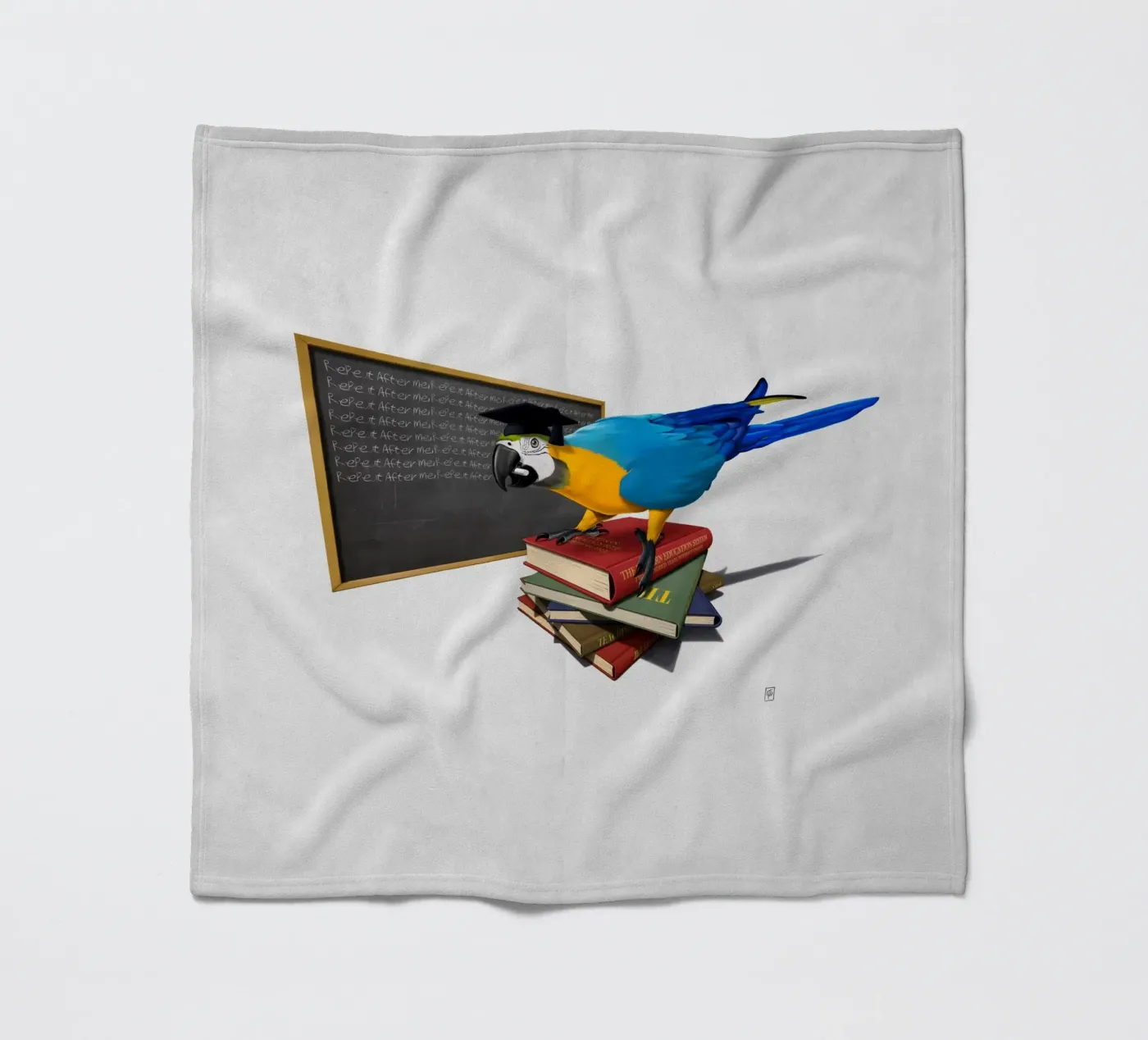 Repeat (Wordless) Fleecedecke von Rob Art | Illustration