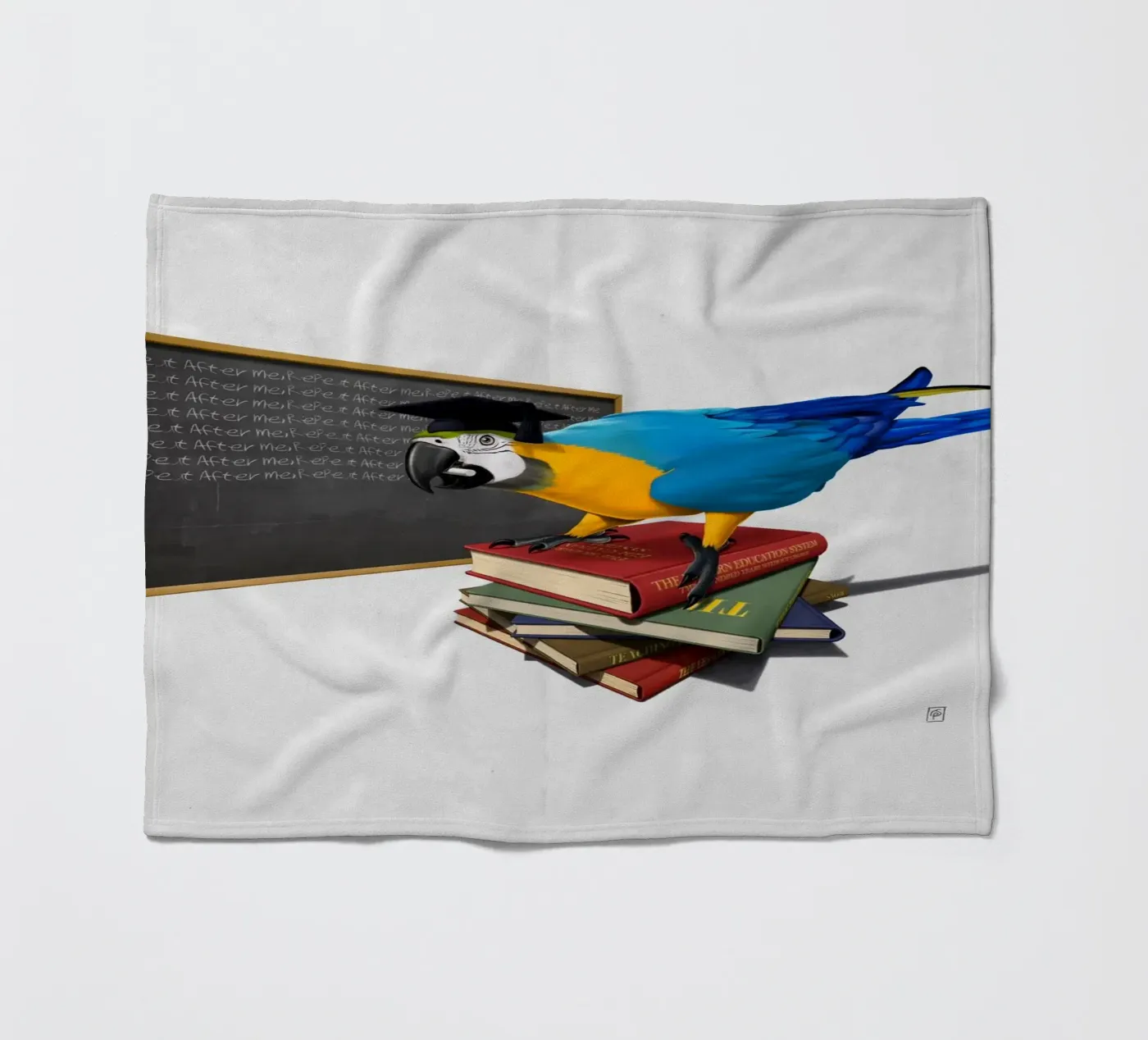 Repeat (Wordless) Fleecedecke von Rob Art | Illustration