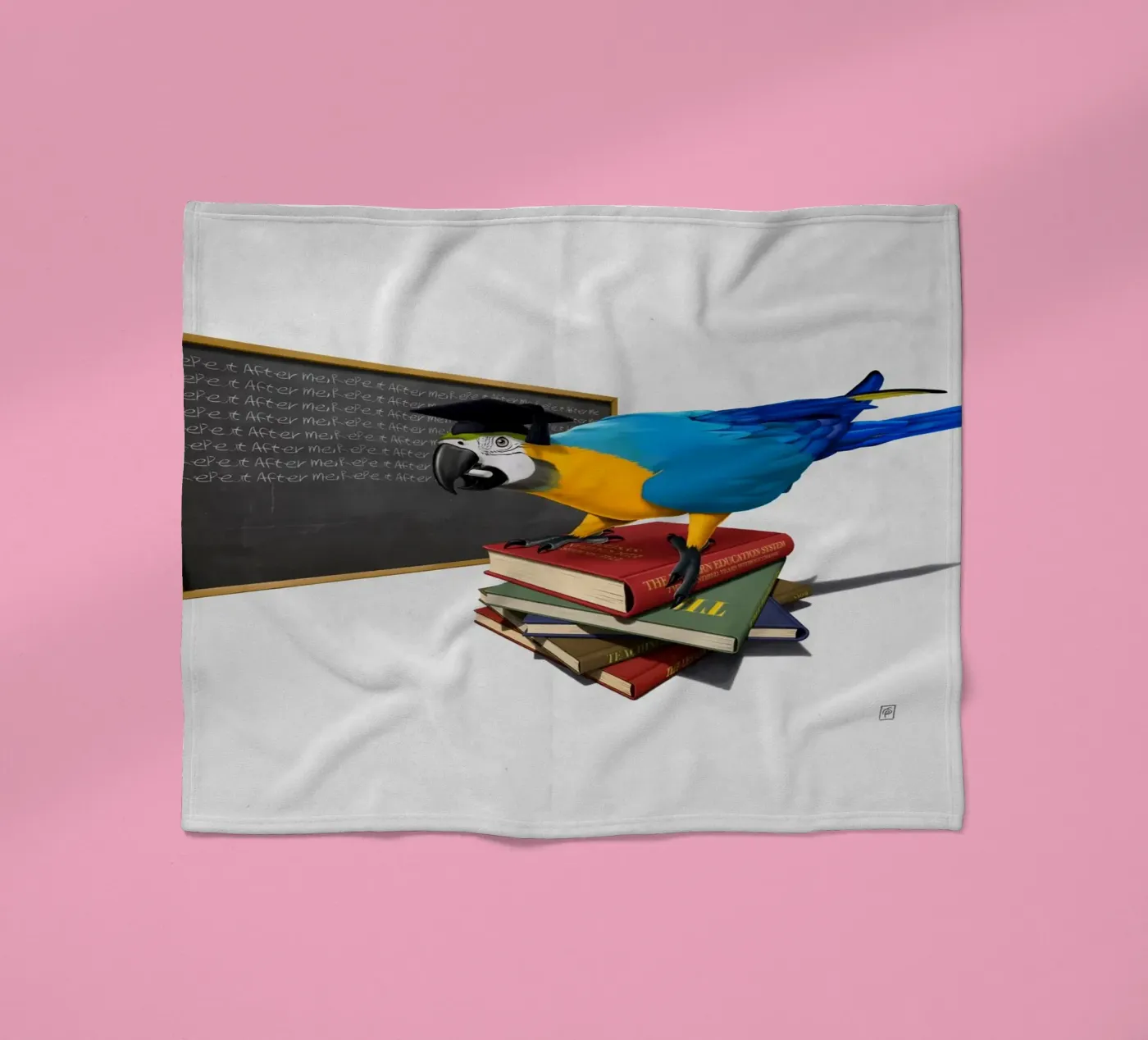 Repeat (Wordless) Fleecedecke von Rob Art | Illustration