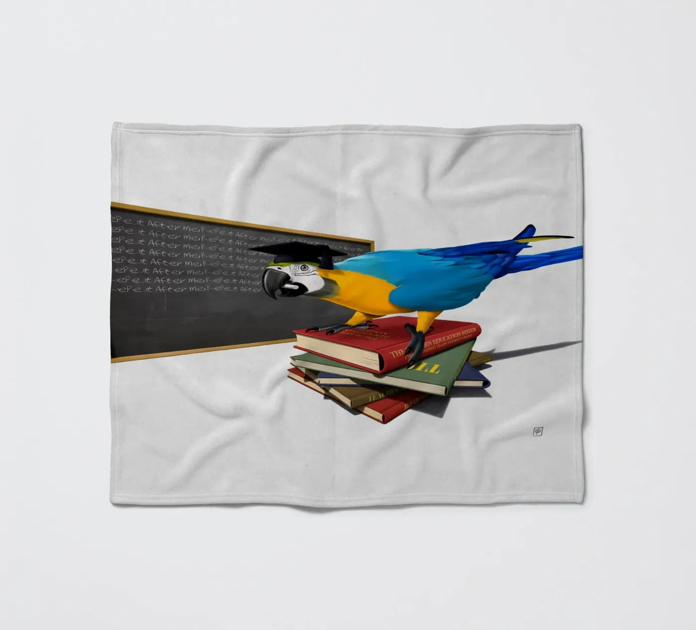 Repeat (Wordless) Fleecedecke von Rob Art | Illustration