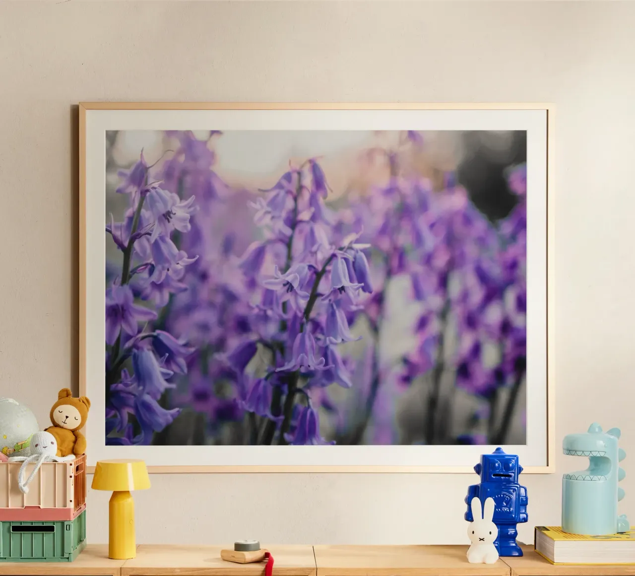 Purple flowers hahnemühle van Sibbershusum
