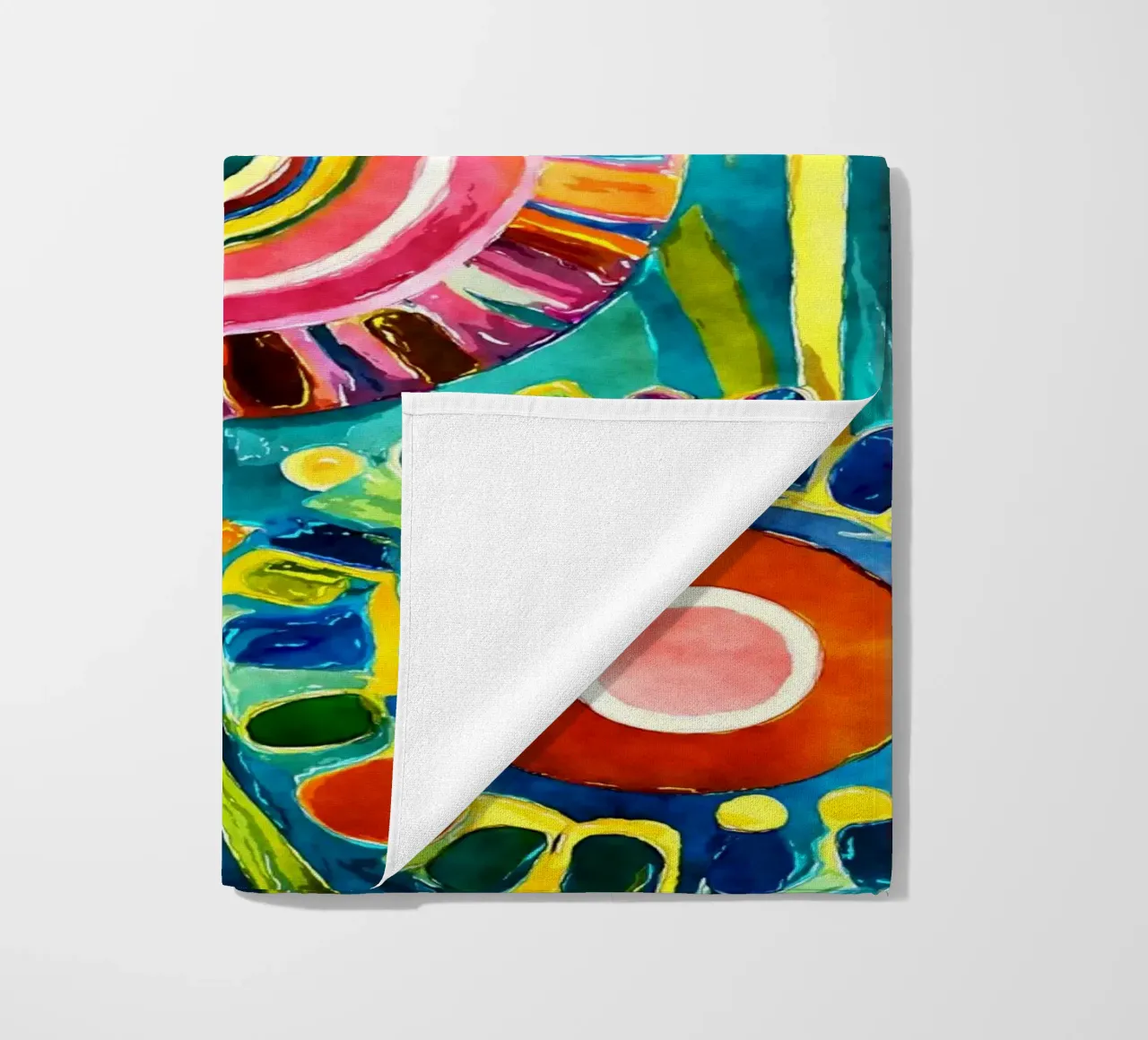 Funky Dandelions beach towel by Botanical Pattern House