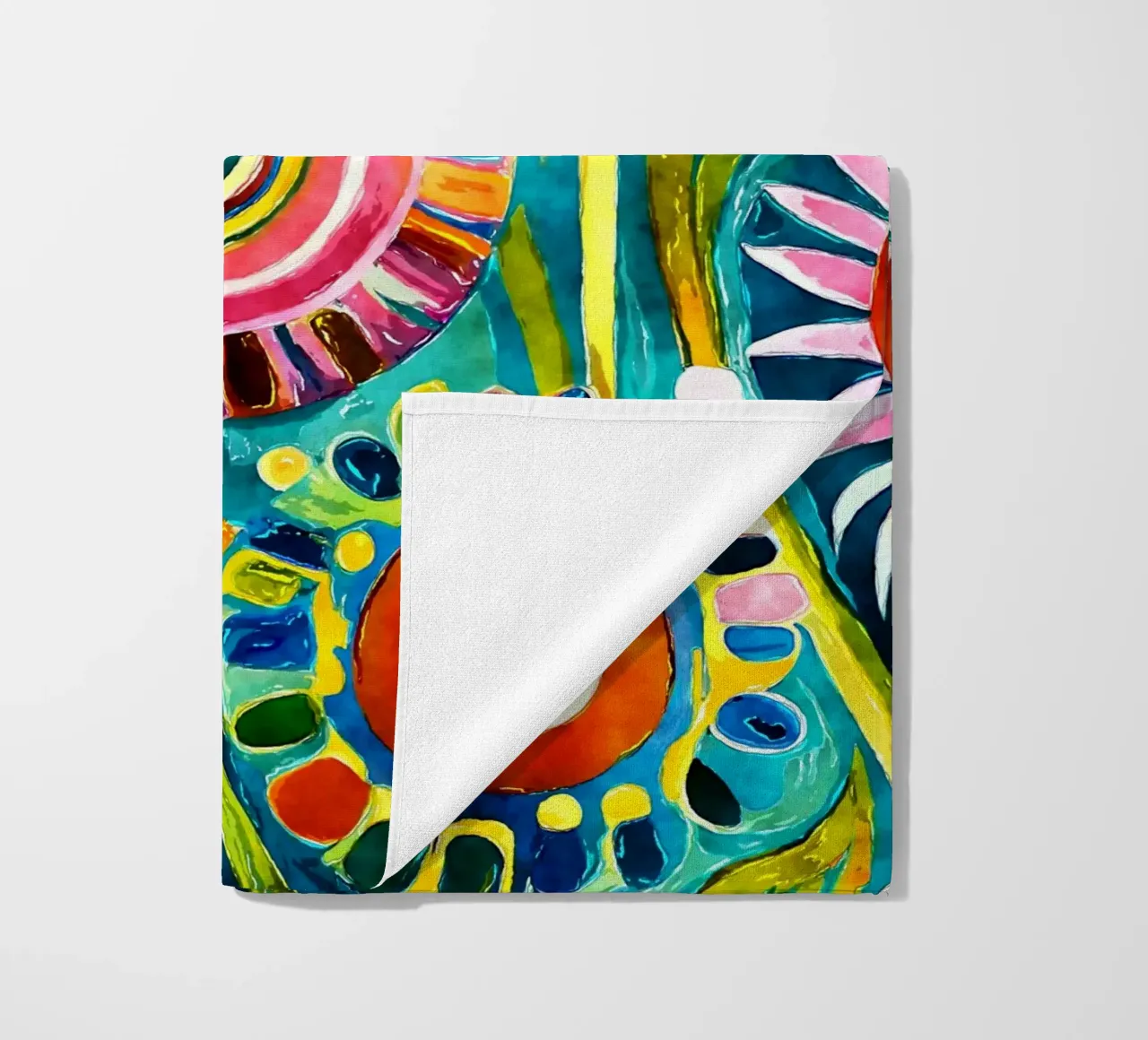 Funky Dandelions beach towel by Botanical Pattern House