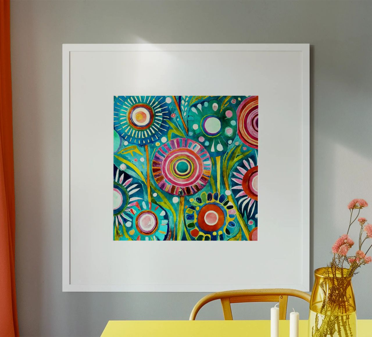 Pissenlits amusants poster de Botanical Pattern House