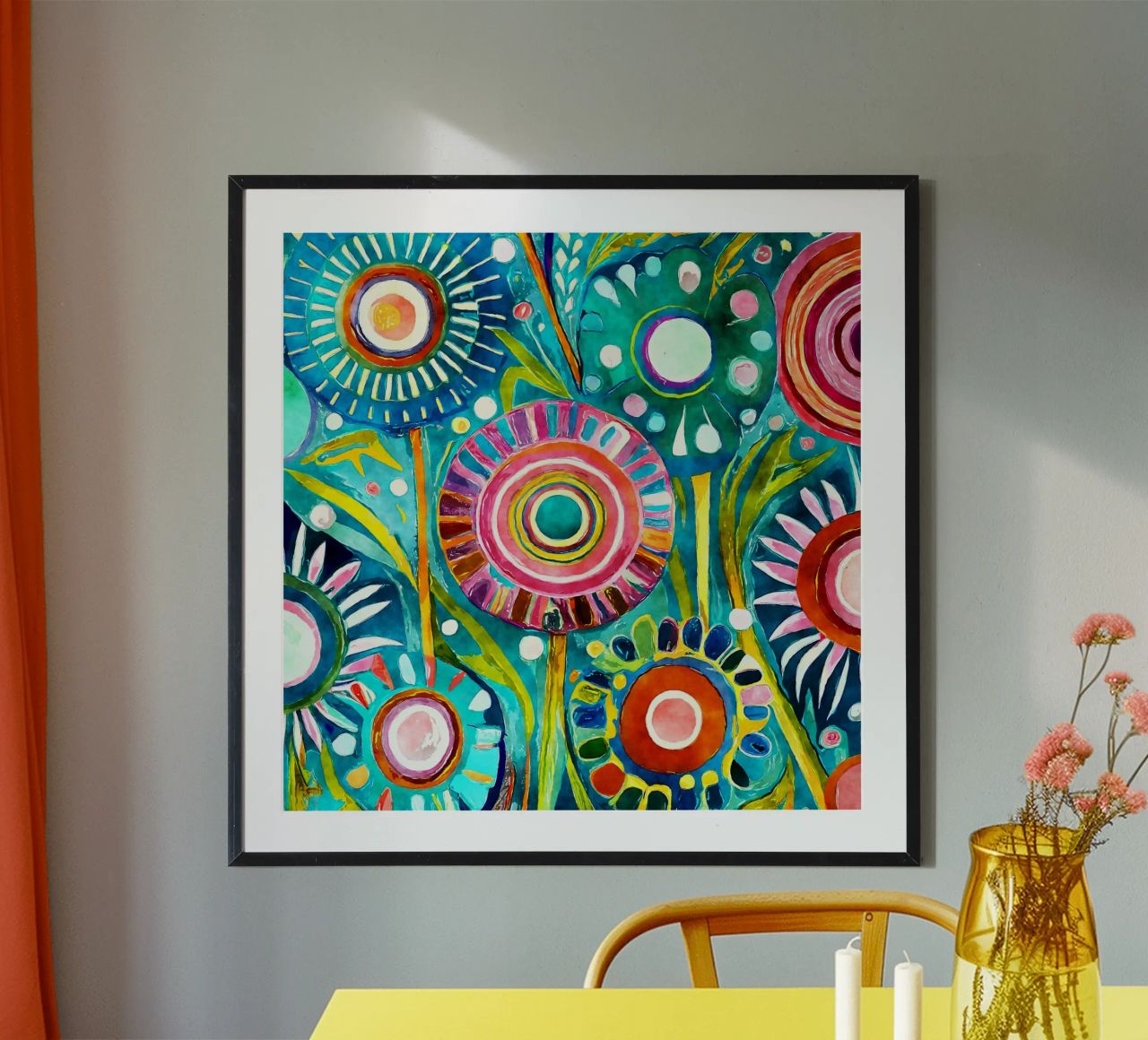 Pissenlits amusants poster de Botanical Pattern House