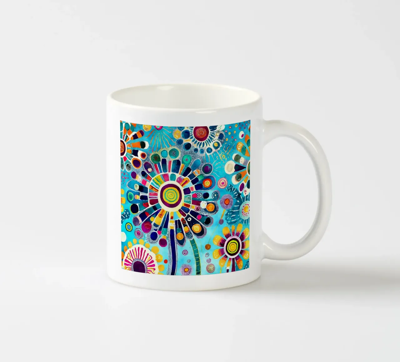 Denti di leone divertenti tazza in ceramica da Botanical Pattern House