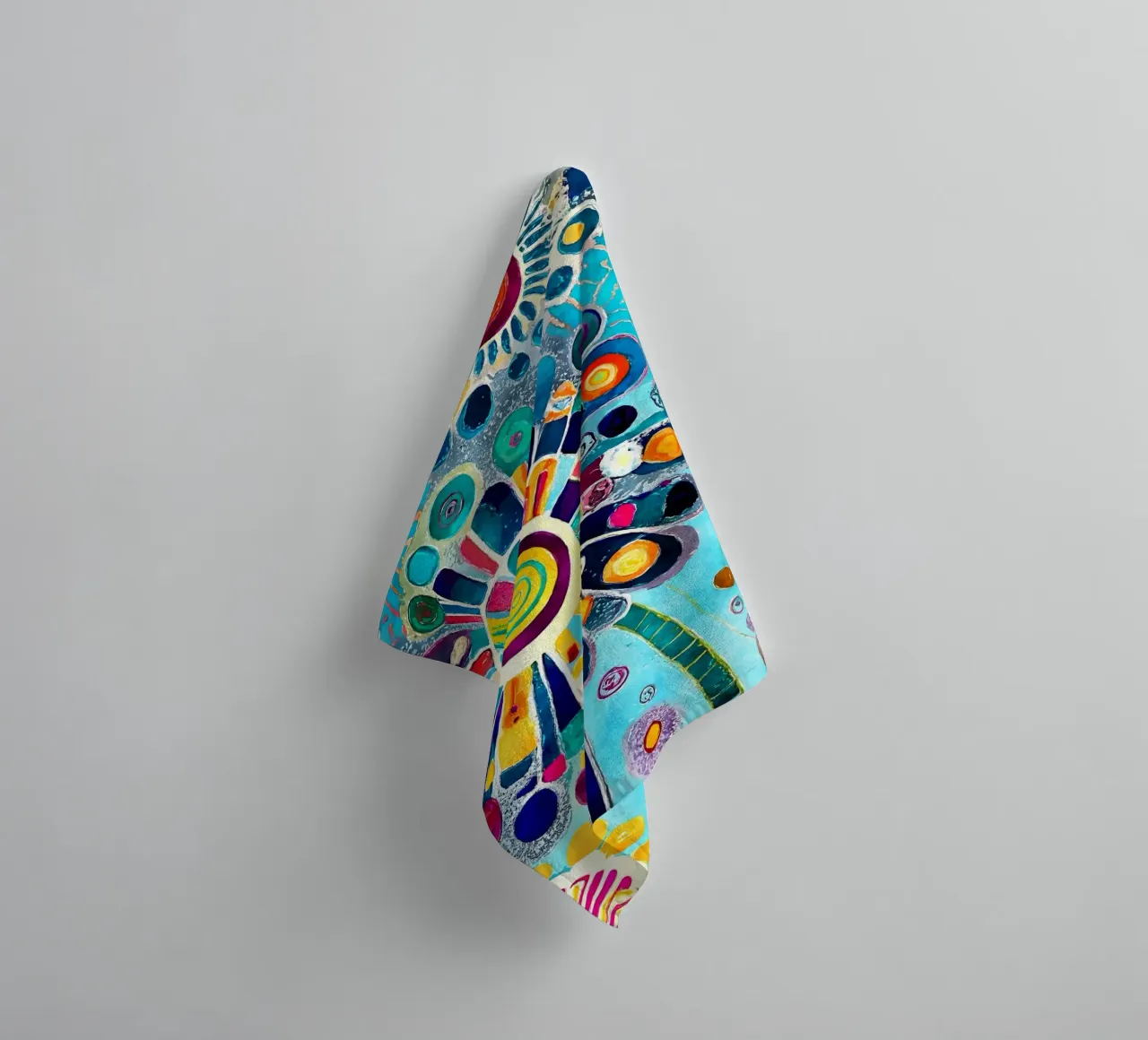 Funky Dandelions towel by Botanical Pattern House