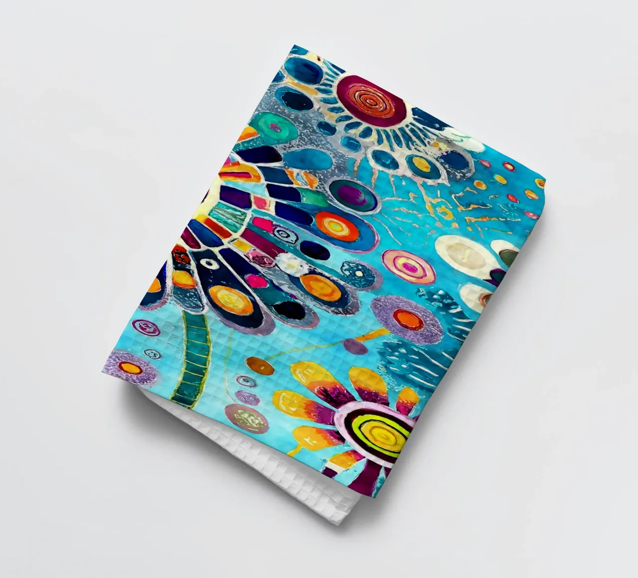 Funky Dandelions tea towel by Botanical Pattern House