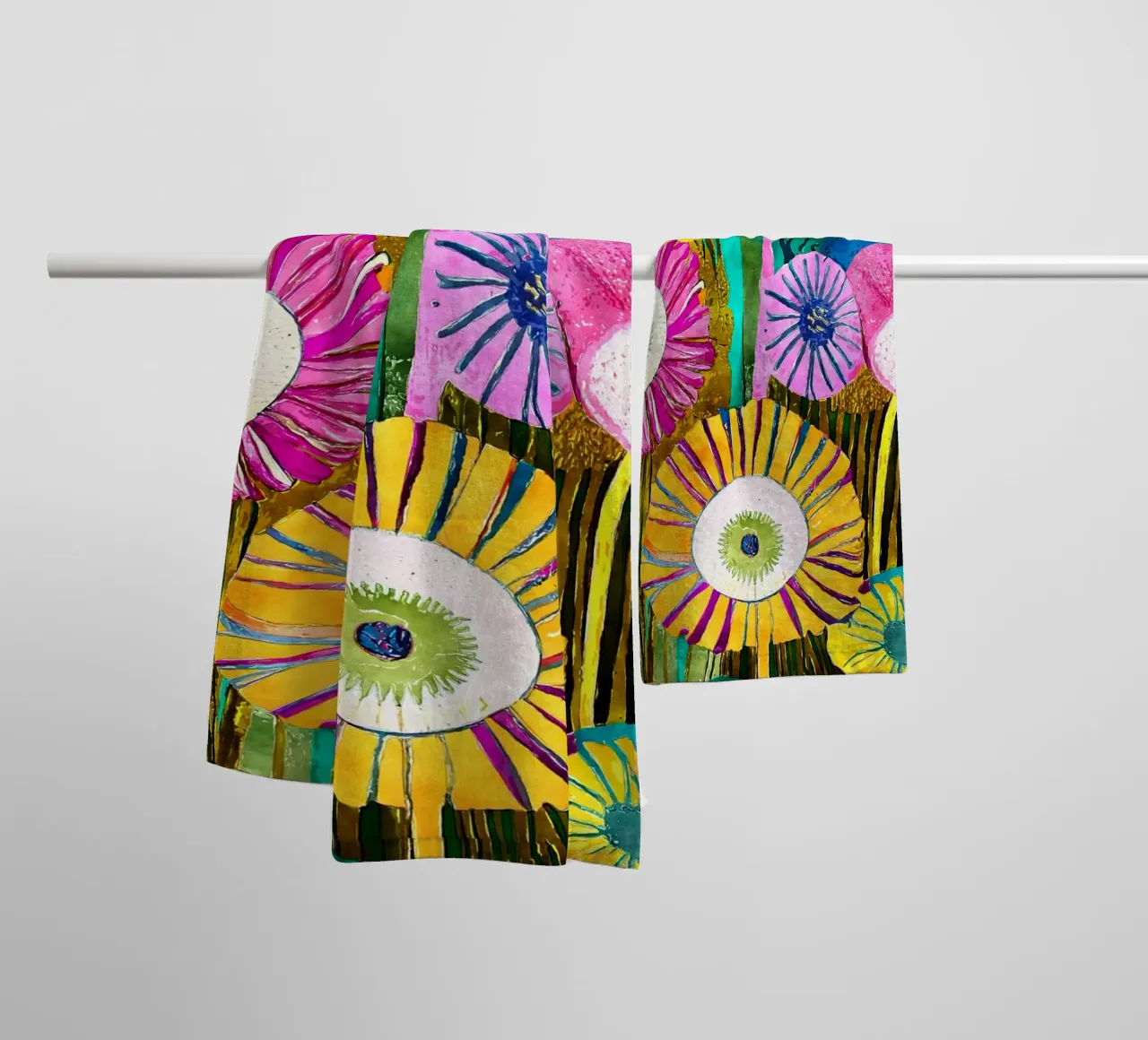 Funky Löwenzahn Handtuch von Botanical Pattern House