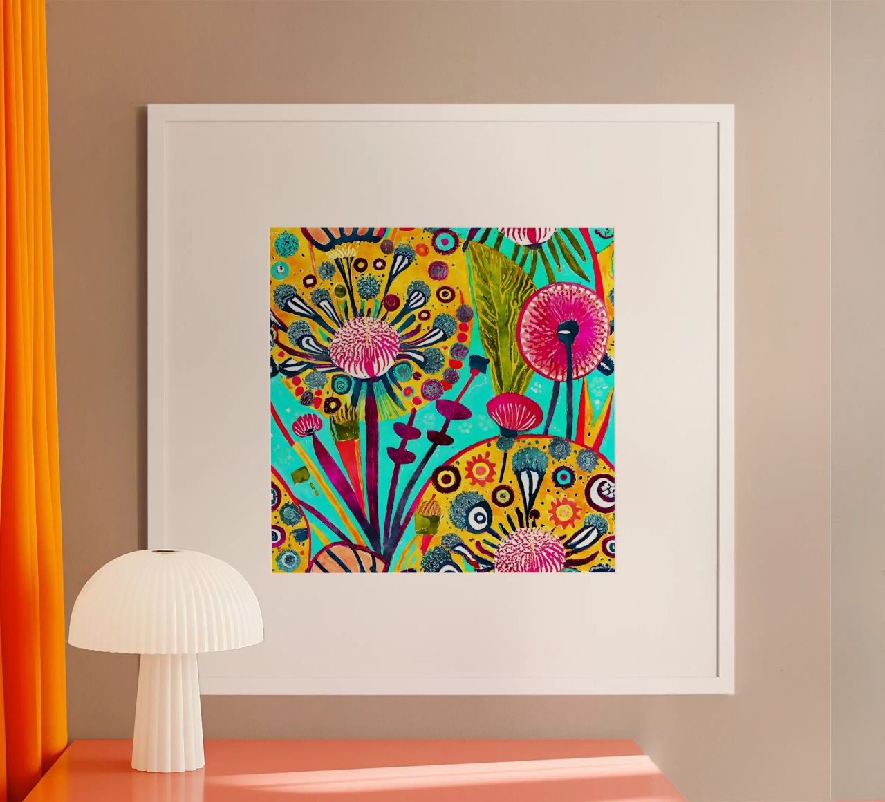Pissenlits amusants poster de Botanical Pattern House