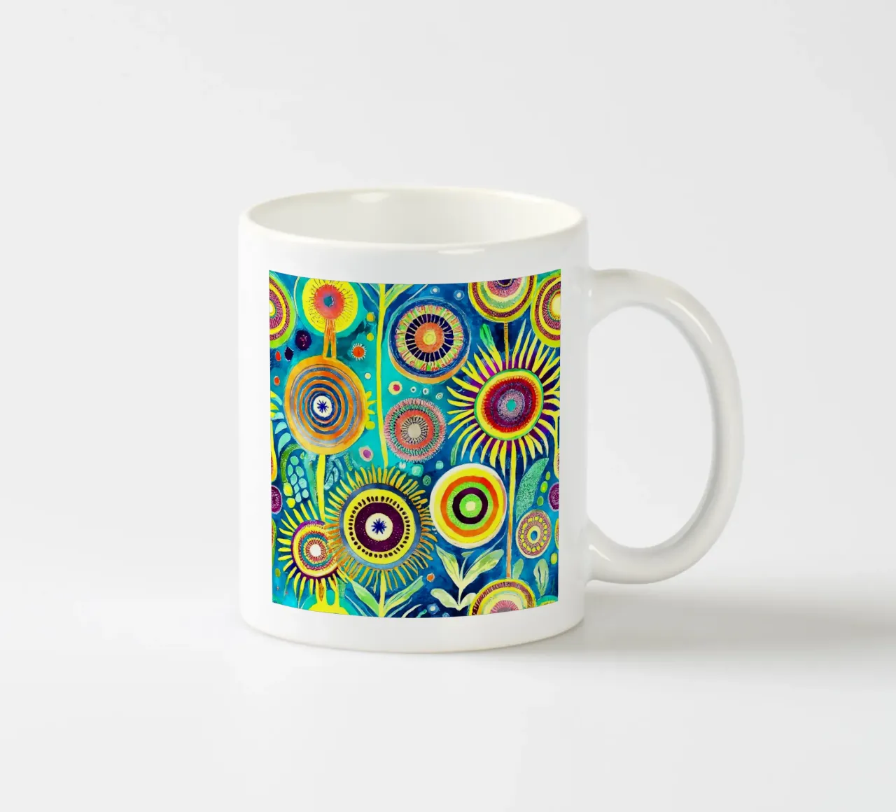 Denti di leone divertenti tazza in ceramica da Botanical Pattern House