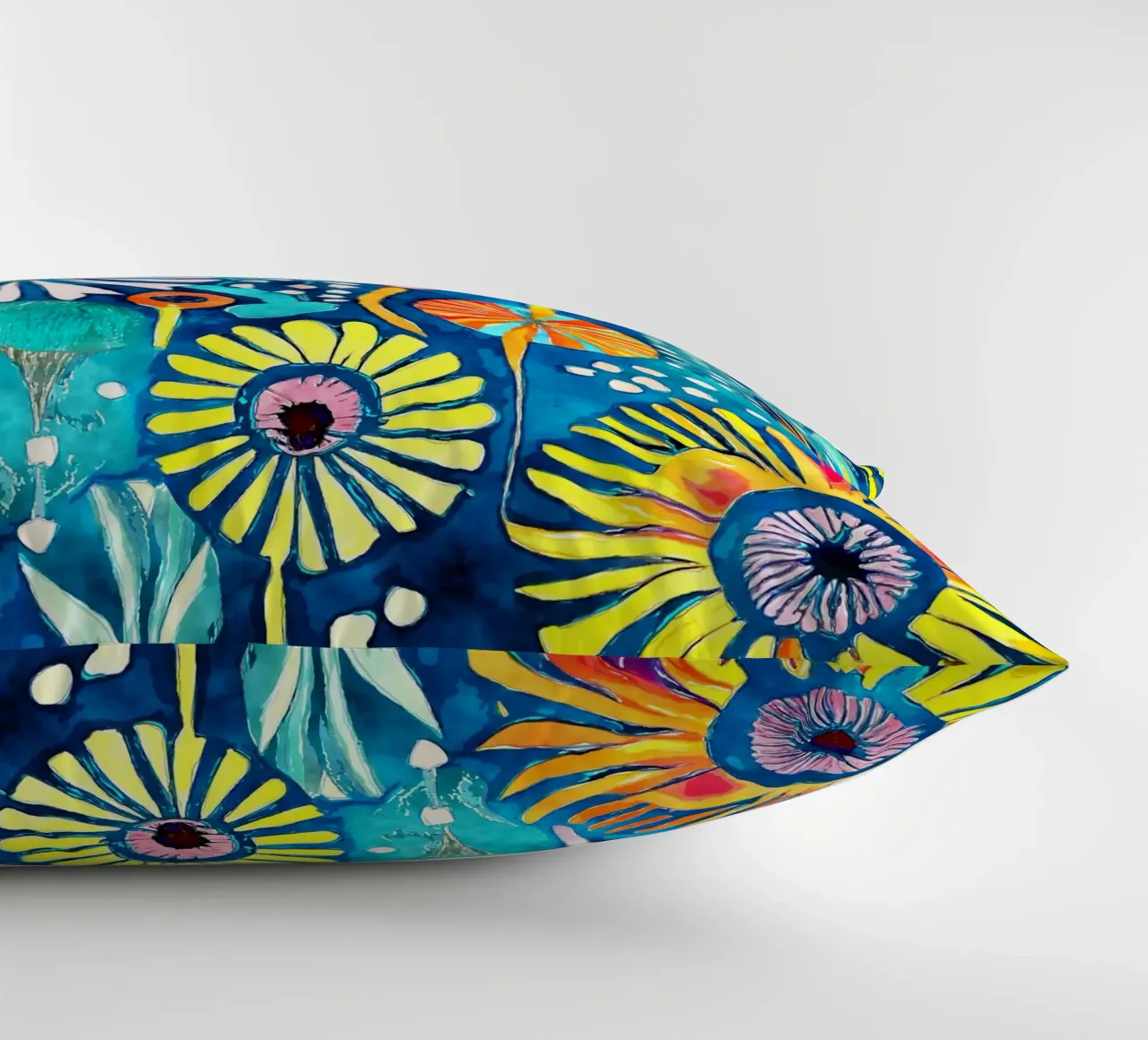Funky Dandelions decorative cushion by Botanical Pattern House
