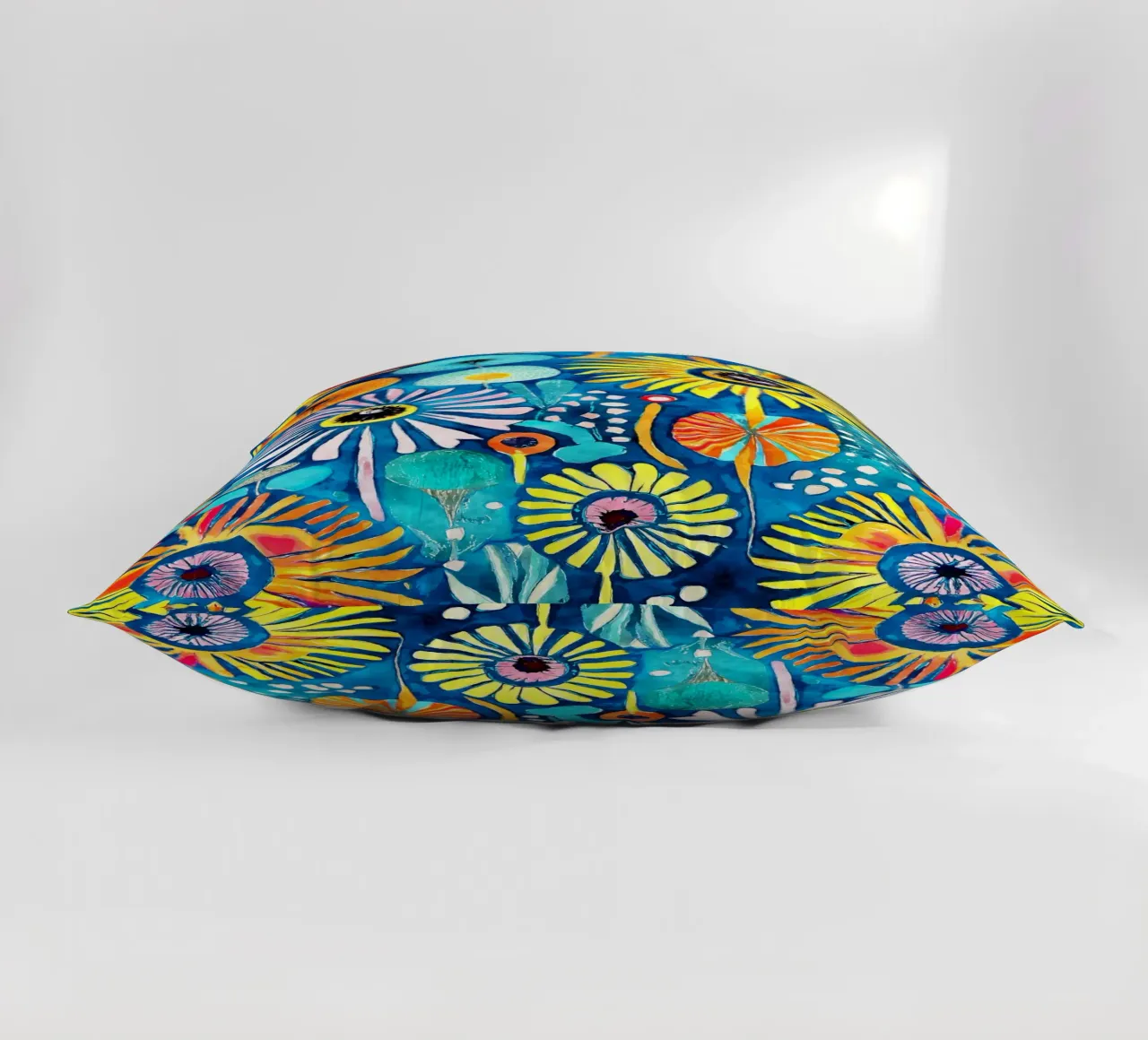Funky Dandelions decorative cushion by Botanical Pattern House