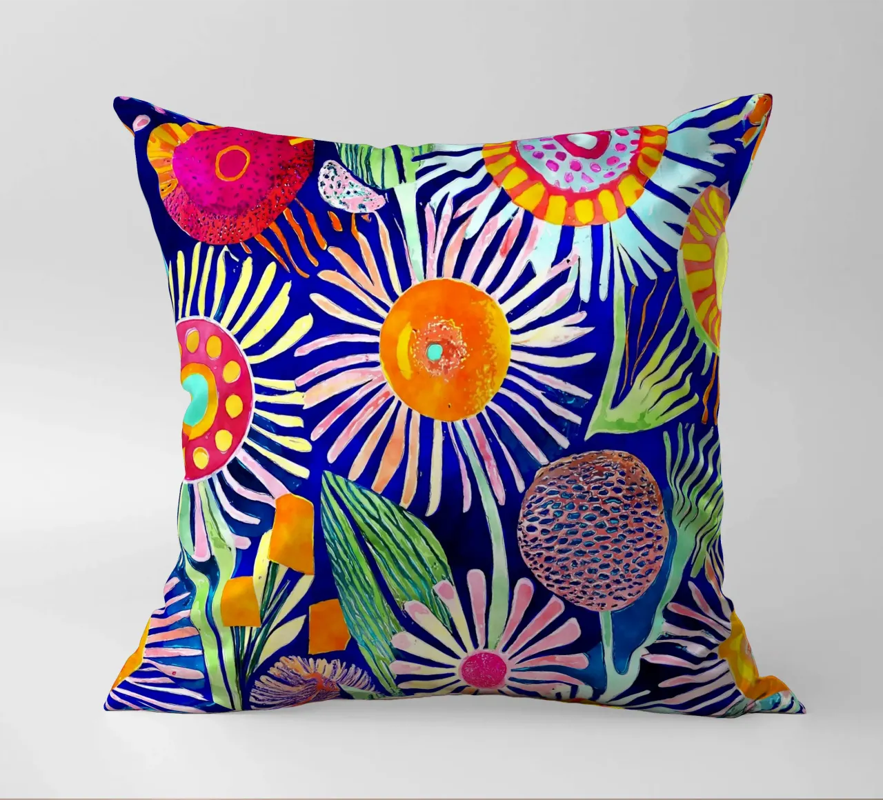 Denti di leone divertenti cuscino da Botanical Pattern House