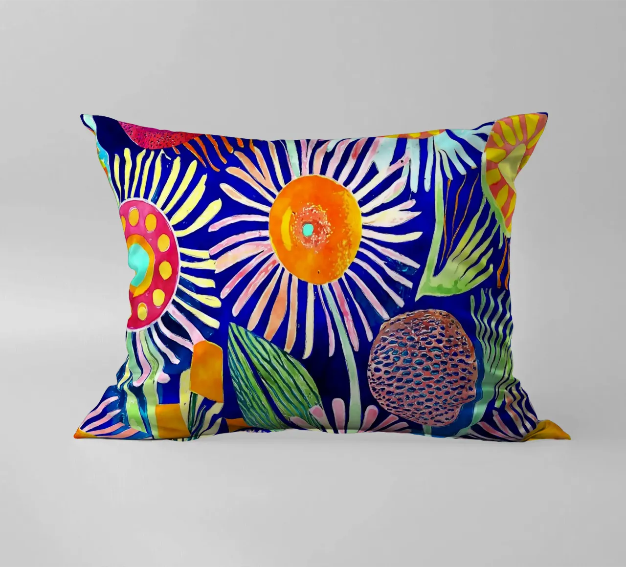 Denti di leone divertenti cuscino da Botanical Pattern House