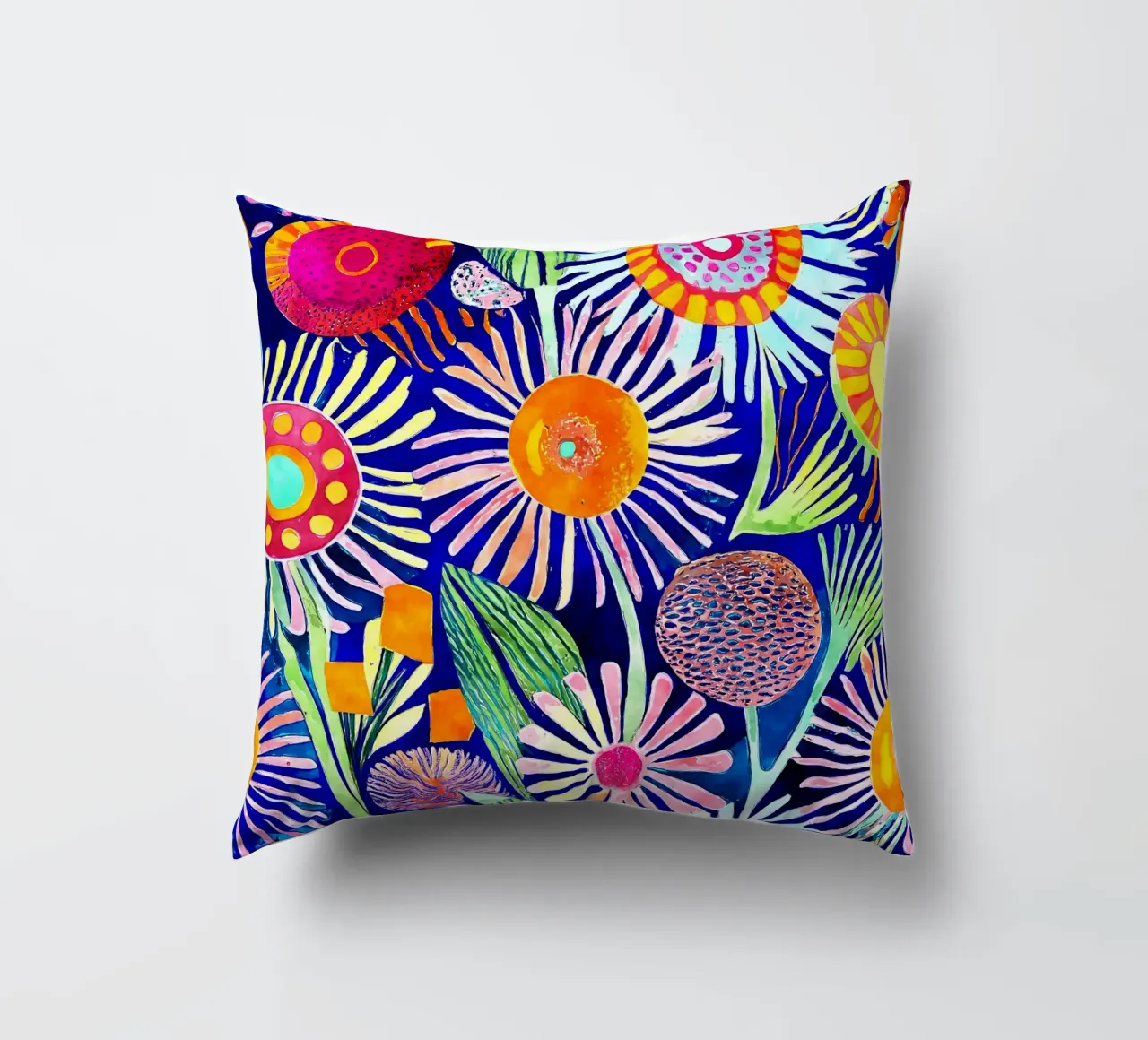 Denti di leone divertenti cuscino da Botanical Pattern House